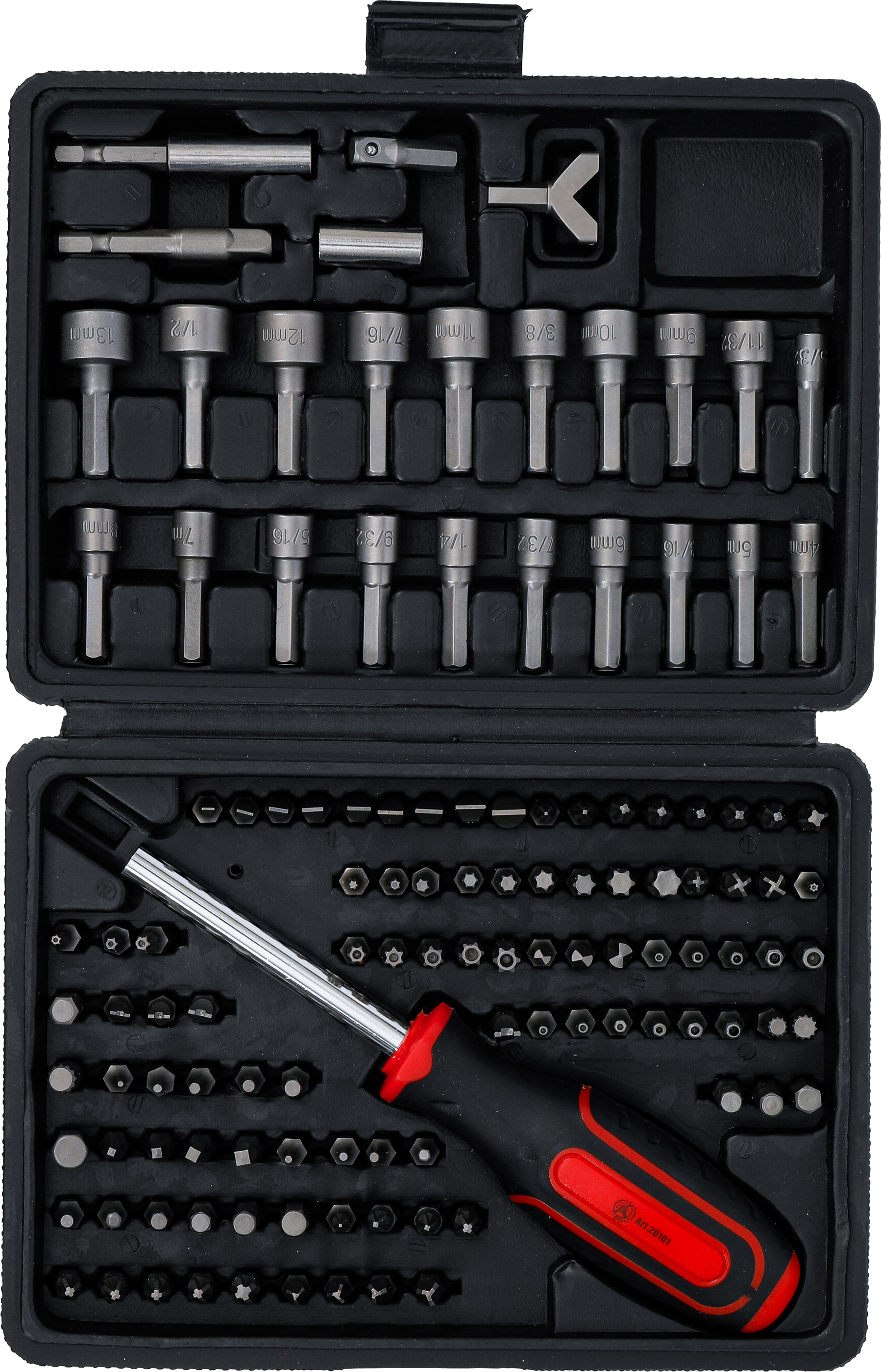 BGS Universal-Bit-Satz | Antrieb Außensechskant 6,3 mm (1/4") | 122-tlg.