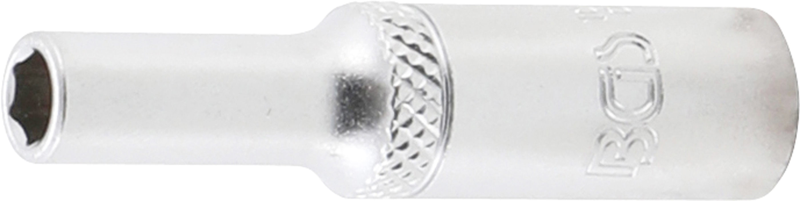 BGS Steckschlüssel-Einsatz Sechskant, tief | Antrieb Innenvierkant 6,3 mm (1/4") | SW 5 mm