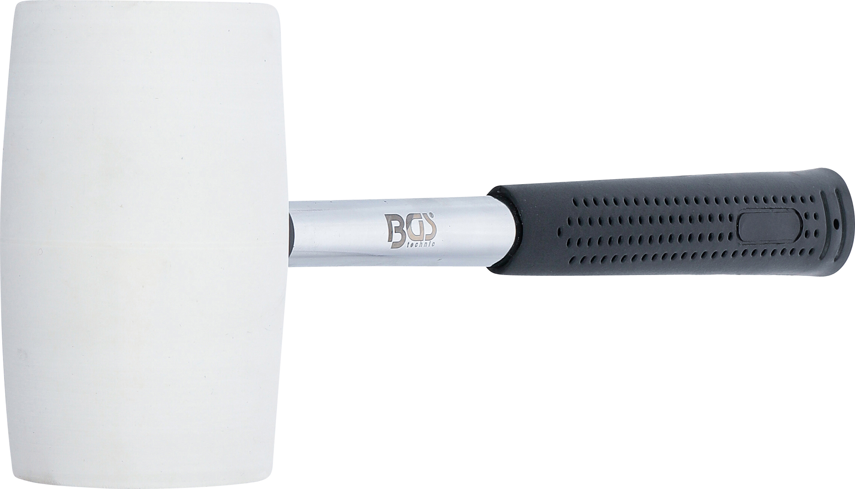 BGS Gummihammer | Metall-Stiel | weißer Kopf | Ø 64 mm | 750 g