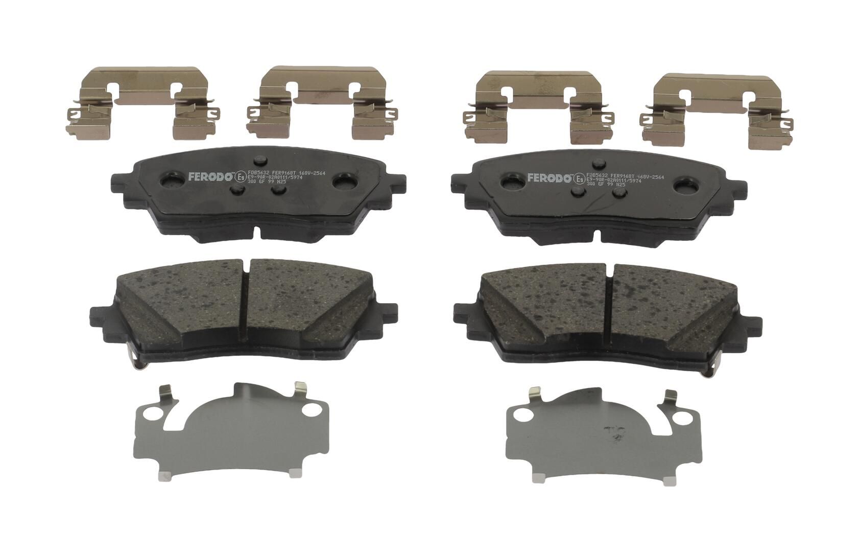 Bremsbelagsatz, Scheibenbremse