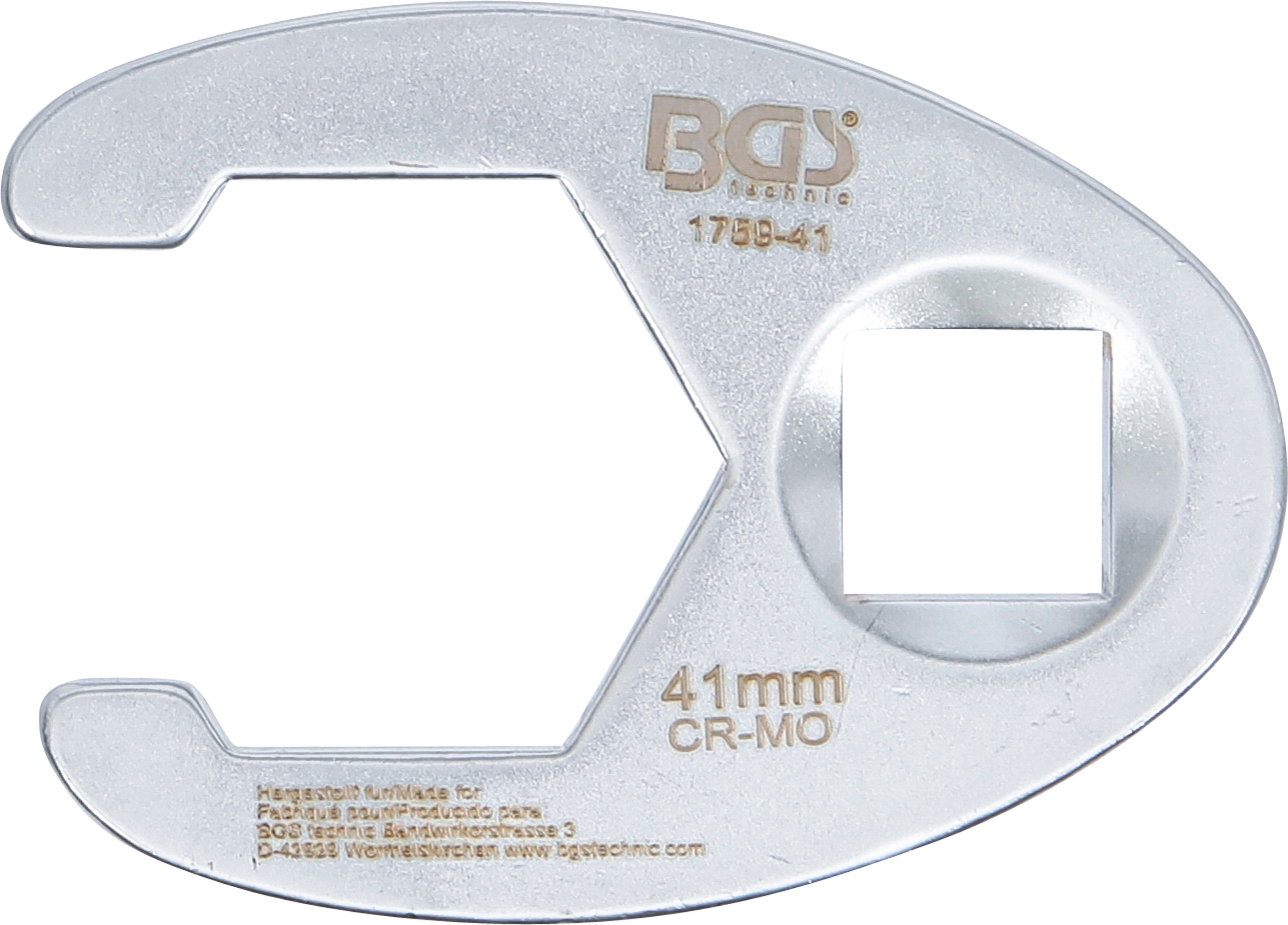 BGS Hahnenfußschlüssel | Antrieb Innenvierkant 20 mm (3/4") | SW 41 mm