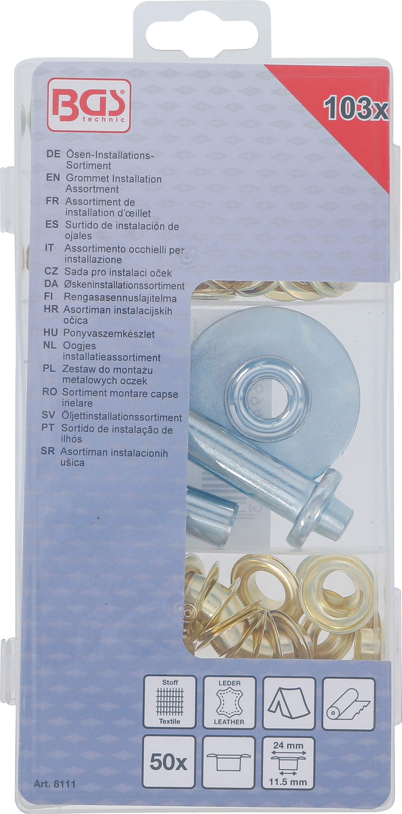 BGS Ösen-Installations-Sortiment | 103-tlg.