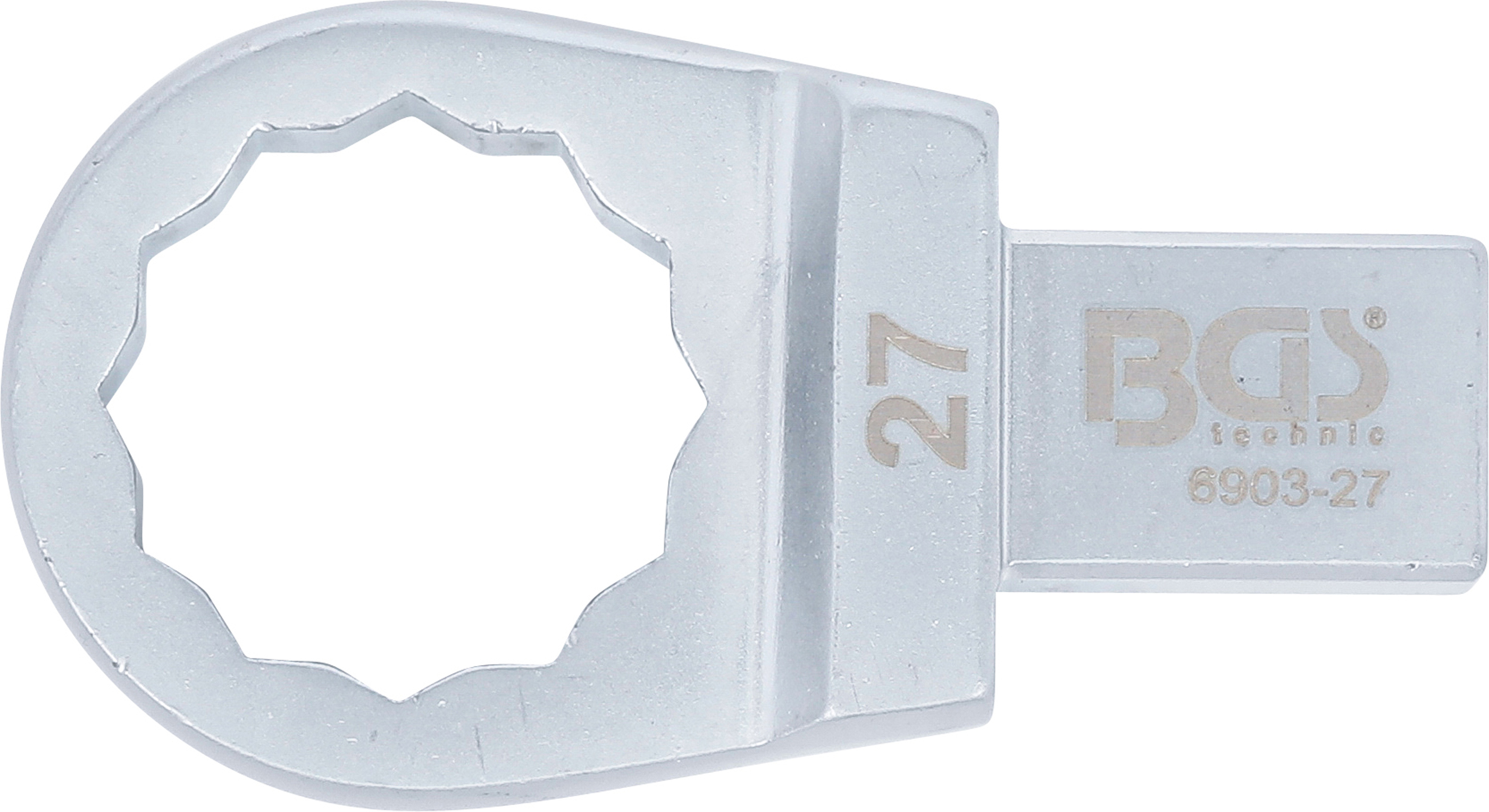 BGS Einsteck-Ringschlüssel | 27 mm | Aufnahme 14 x 18 mm BGS Einsteck-Ringschlüssel | 27 mm | Aufnahme 14 x 18 mm
