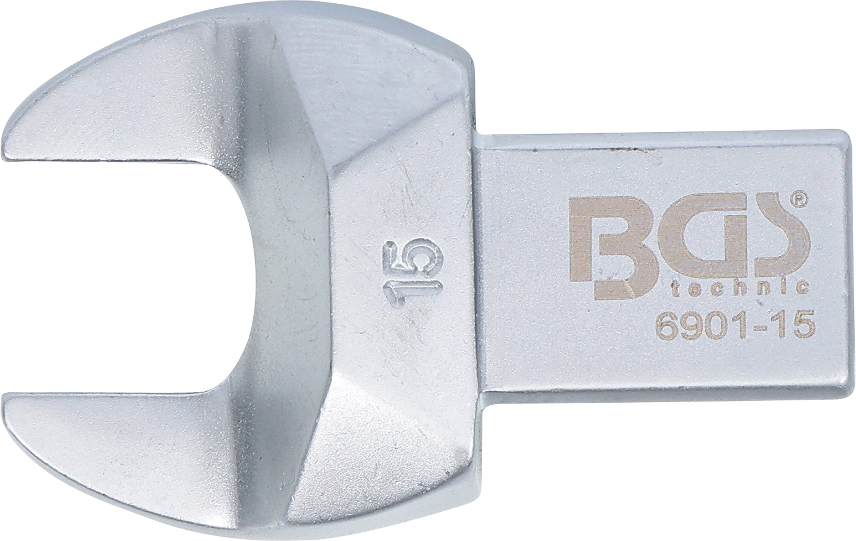 BGS Einsteck-Maulschlüssel | 15 mm | Aufnahme 14 x 18 mm