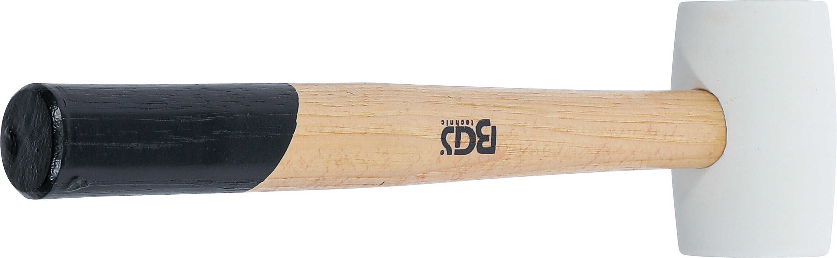 BGS Gummihammer | Hickory-Stiel | weißer Kopf | Ø 48 mm | 250 g