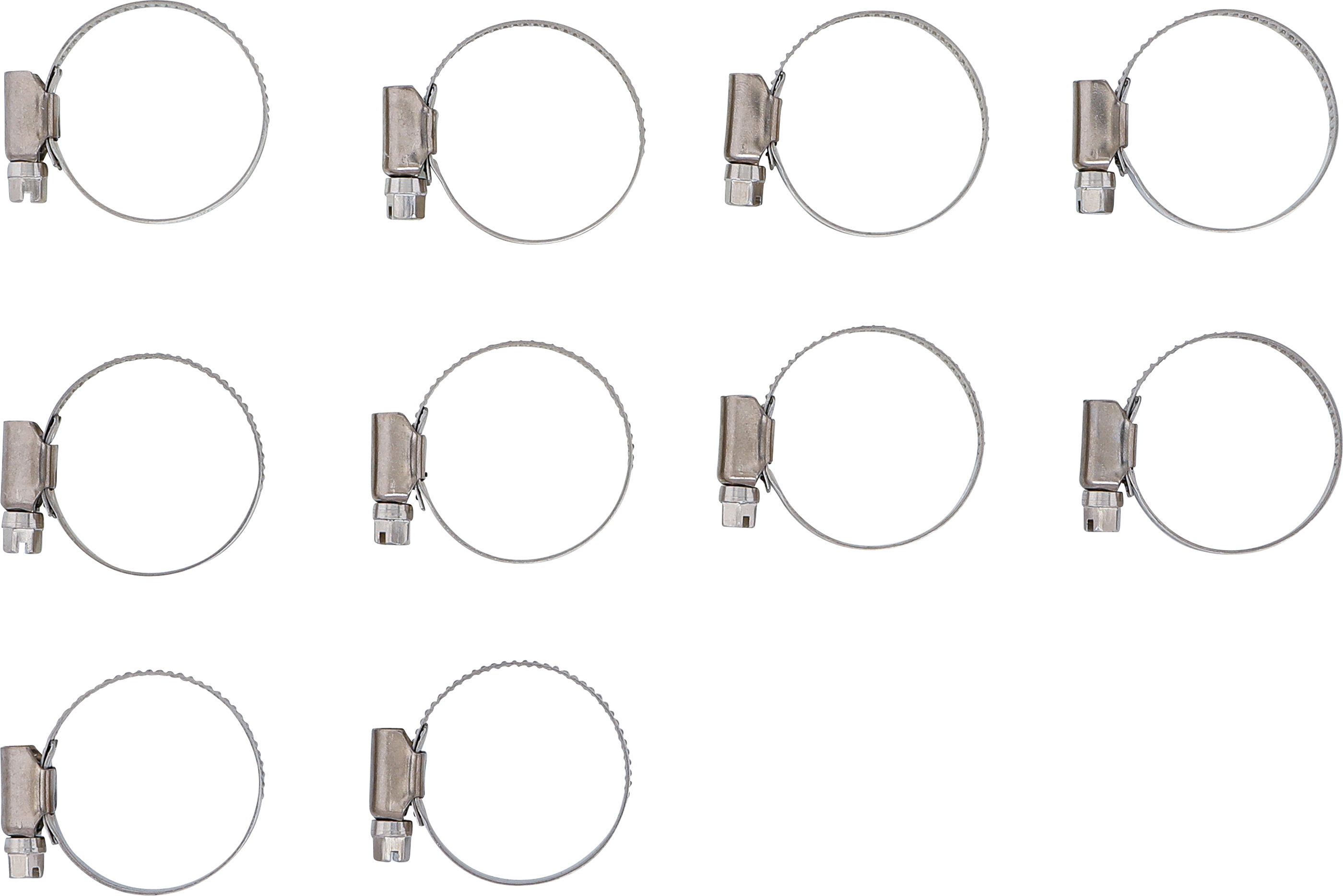 BGS Schlauchklemmen | rostfrei | 25 x 40 mm | 10-tlg.