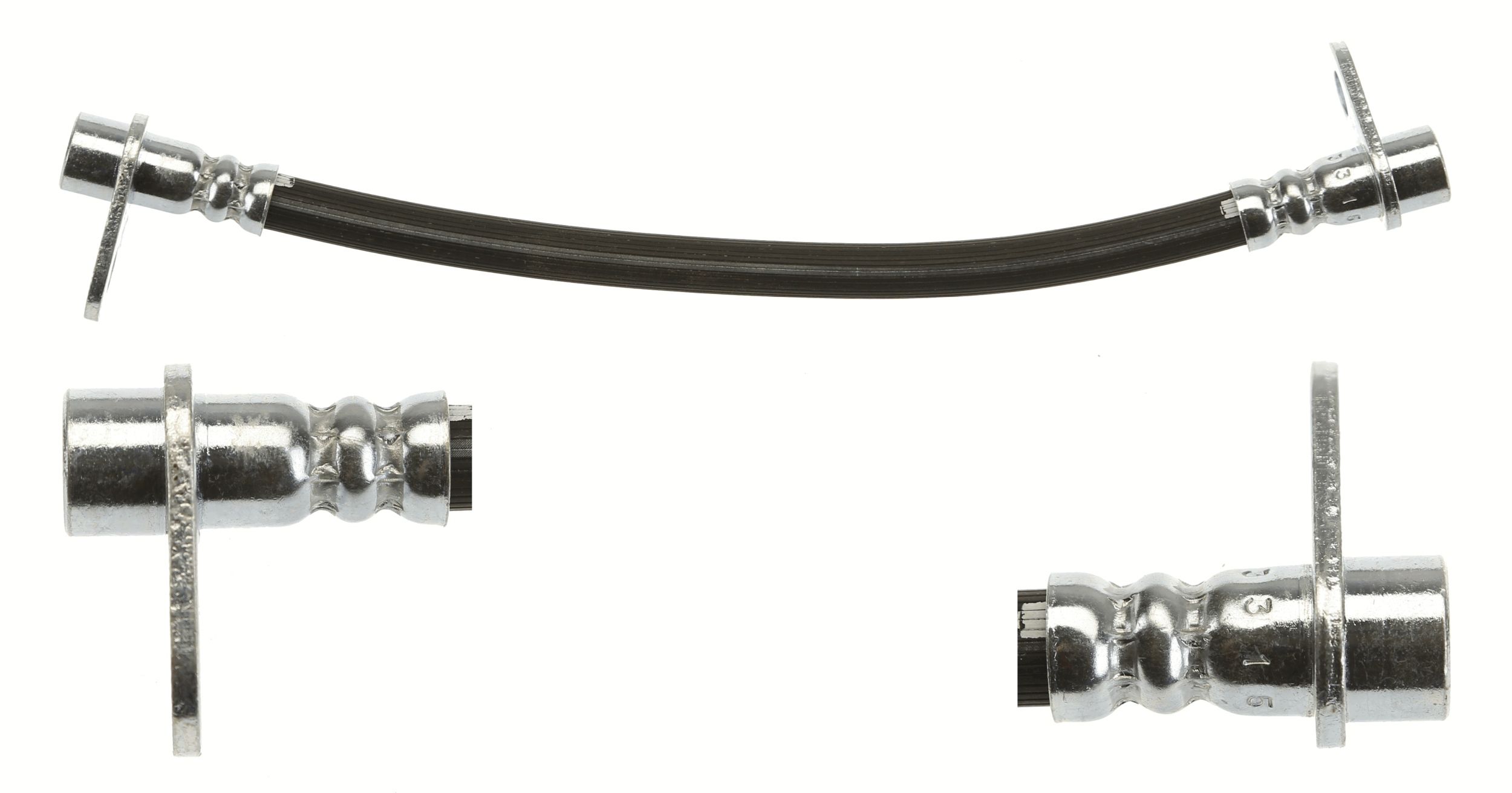 Bremsleitung elastisch hinten L (länge 255mm, M10x1/M10x1) passt zu: MITSUBISHI ASX, LANCER VIII, OUTLANDER II 1.5-2.0D 11.06-