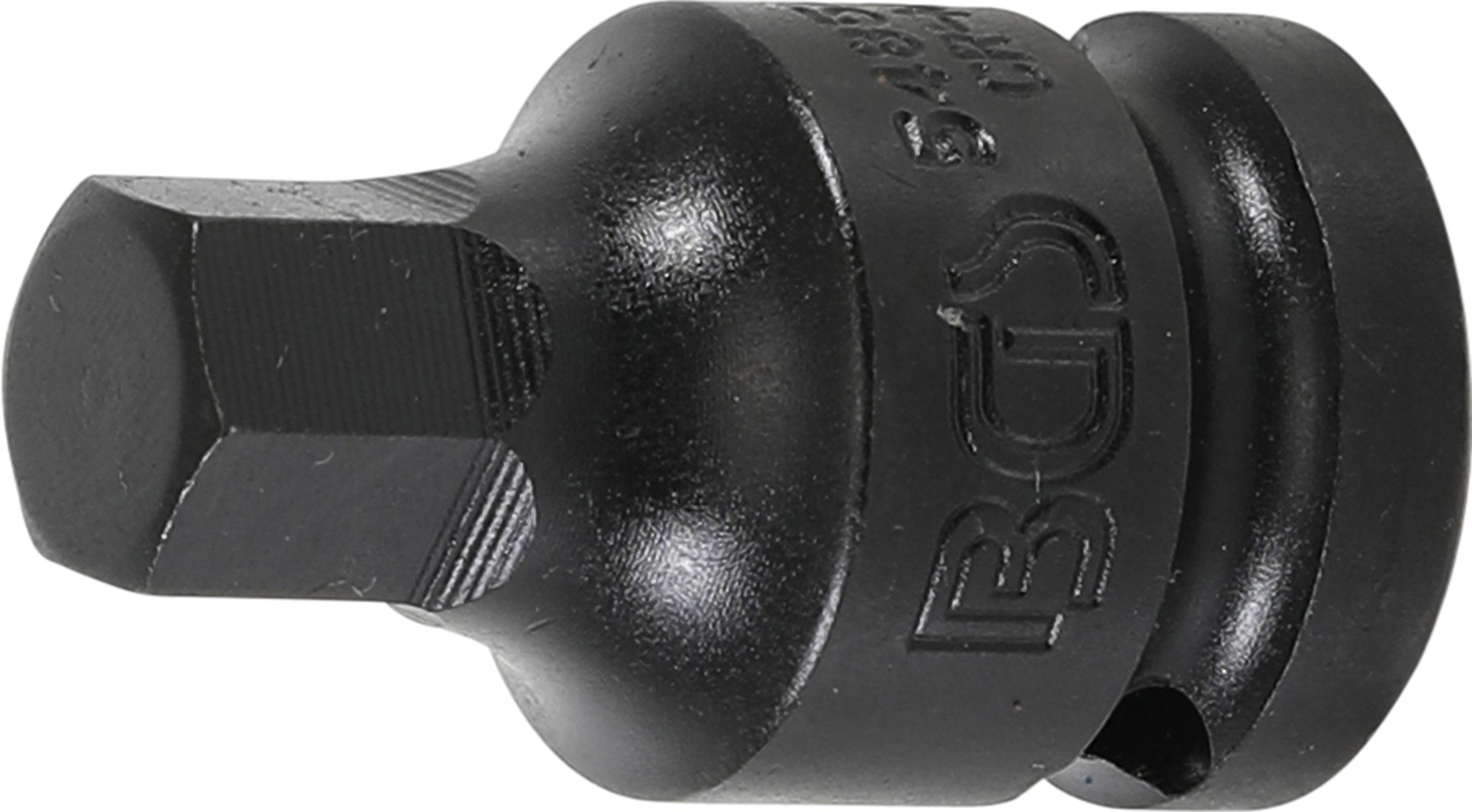 BGS Kraft-Bit-Einsatz | Länge 42 mm | Antrieb Innenvierkant 12,5 mm (1/2") | Innensechskant 12 mm