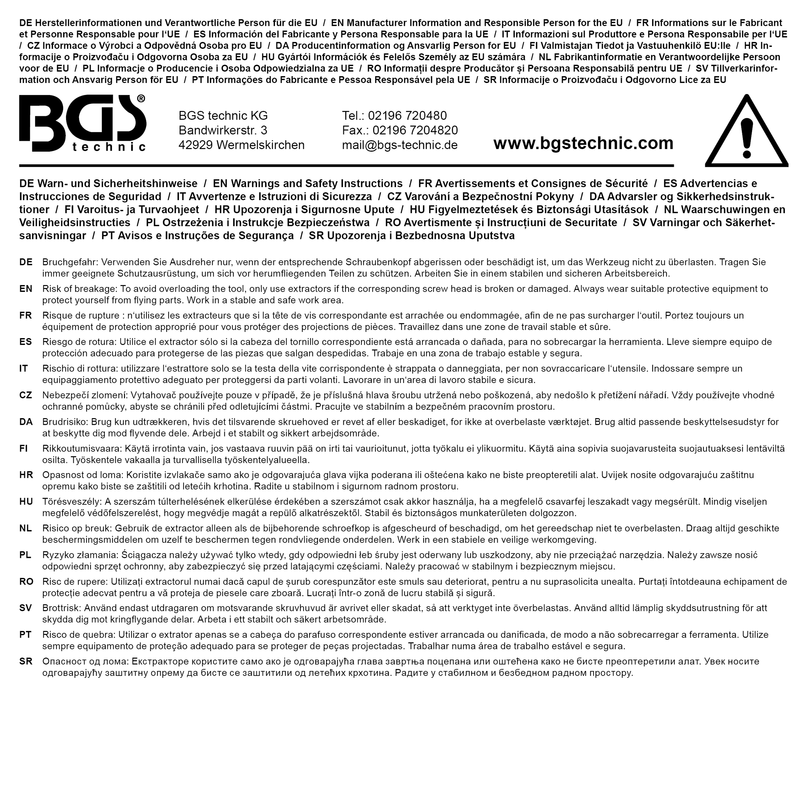 BGS Spiral-Profil-Steckschlüssel-Einsatz / Schraubenausdreher und Mutternsprenger-Satz | 26-tlg.