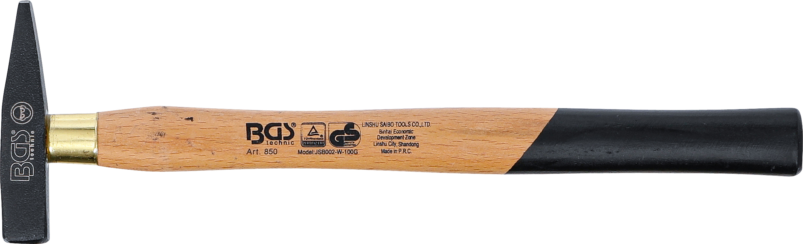 BGS Schlosserhammer | Holz-Stiel | DIN 1041 | 100 g