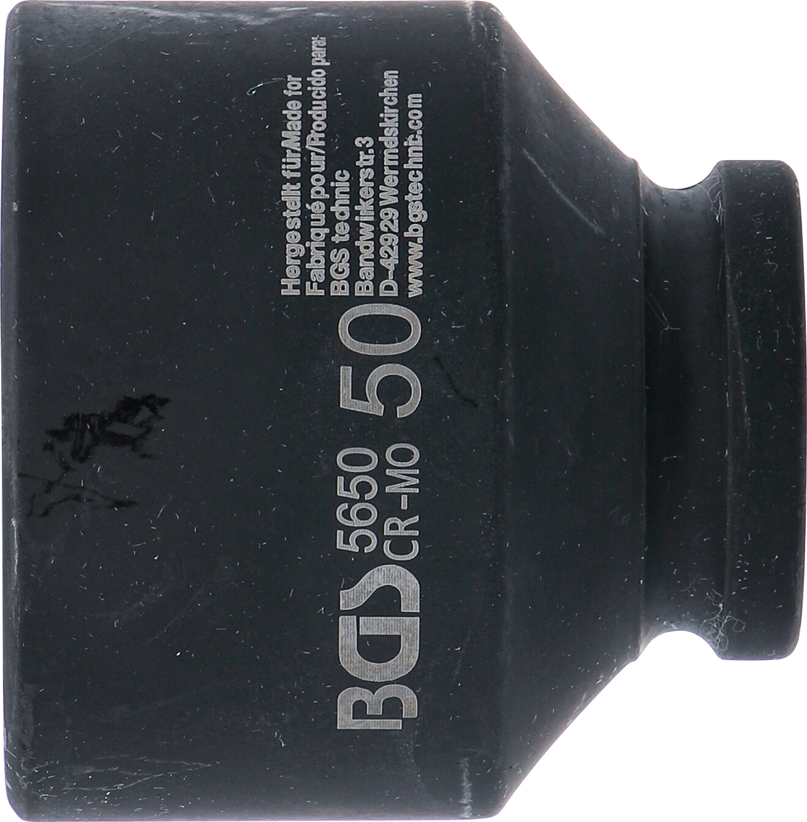 BGS Kraft-Steckschlüssel-Einsatz Sechskant | Antrieb Innenvierkant 20 mm (3/4") | SW 50 mm