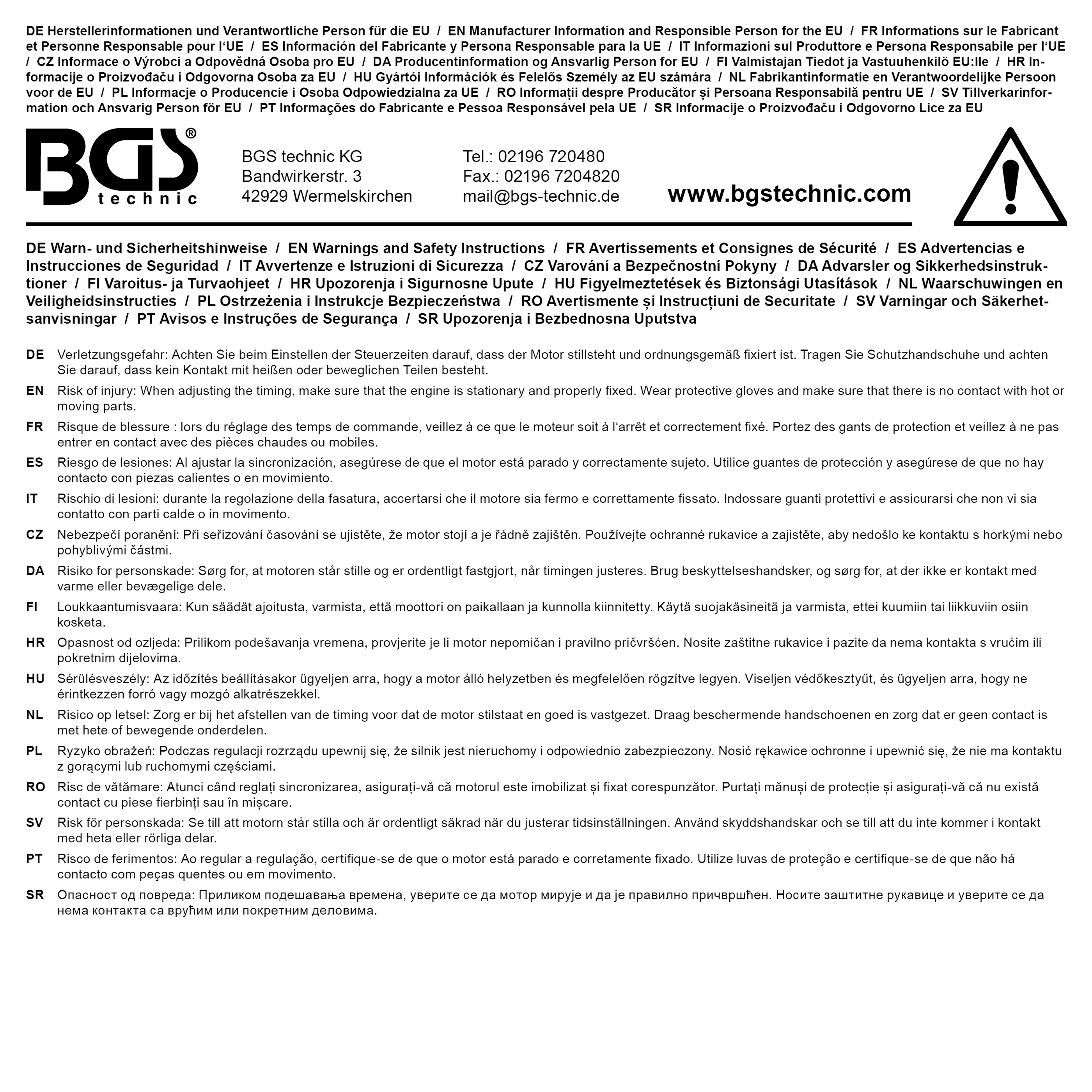 BGS Kurbelwellen-Drehwerkzeug | für Audi V6, V8 Benzin