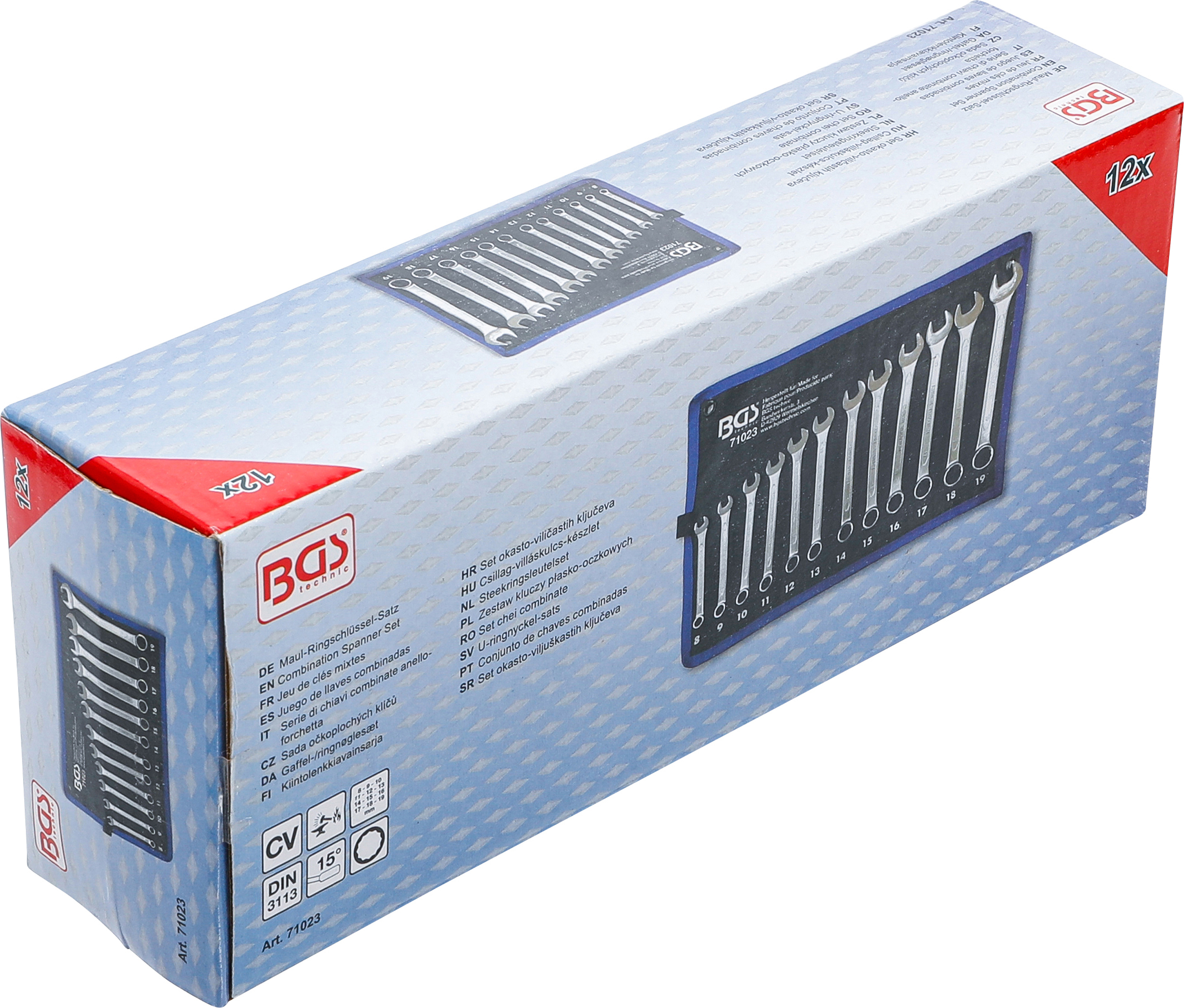 BGS Maul-Ringschlüssel-Satz | SW 8 - 19 mm | 12-tlg.