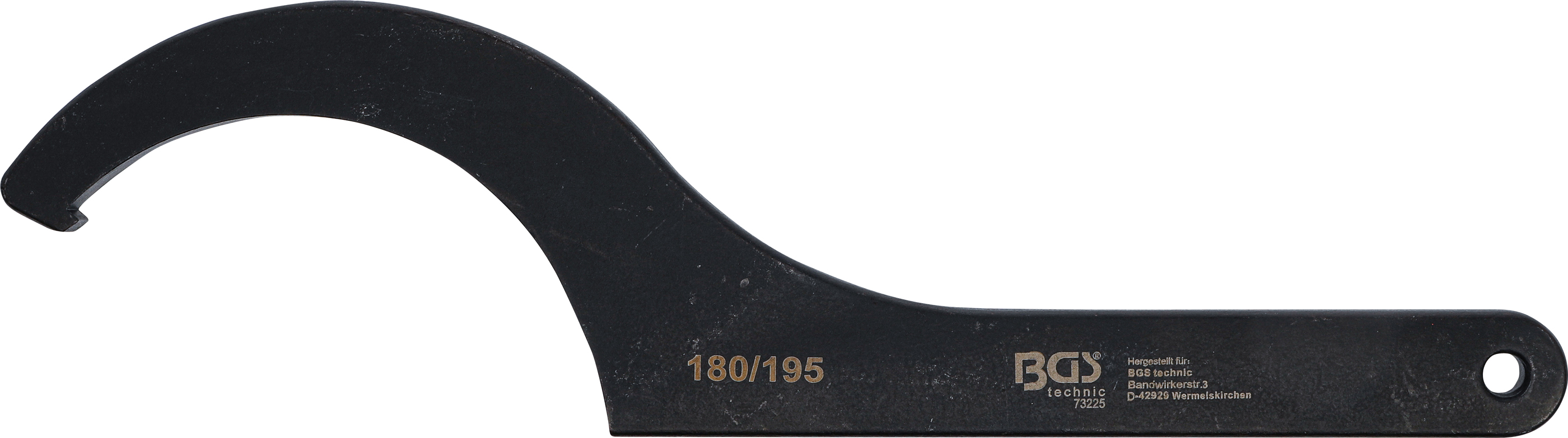 BGS Hakenschlüssel mit Nase | 180 - 195 mm