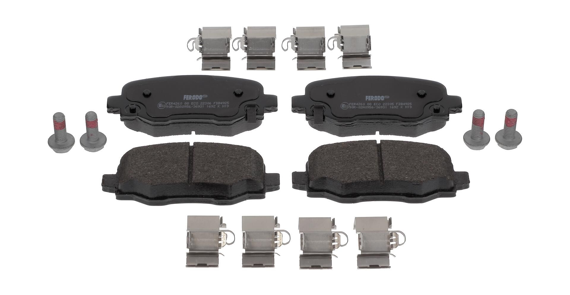 Bremsbelagsatz, Scheibenbremse