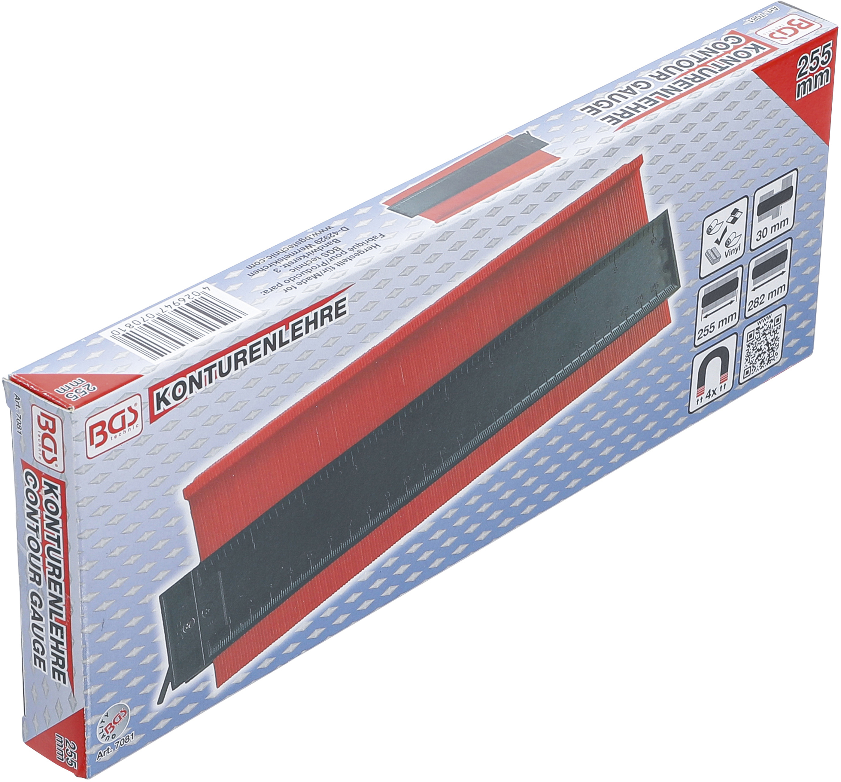 BGS Konturenlehre | 250 mm | verriegelbar