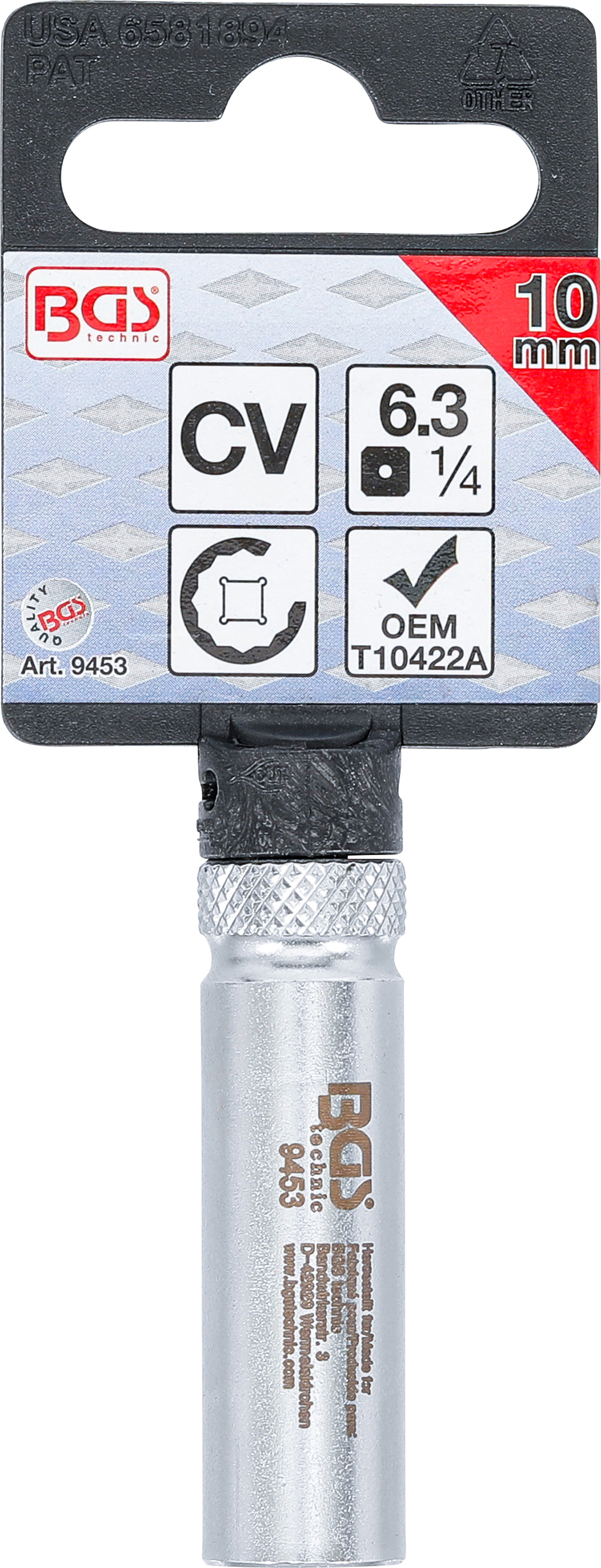 BGS Steckschlüssel für Unterdruckversteller am VAG Turbolader | SW 10 mm