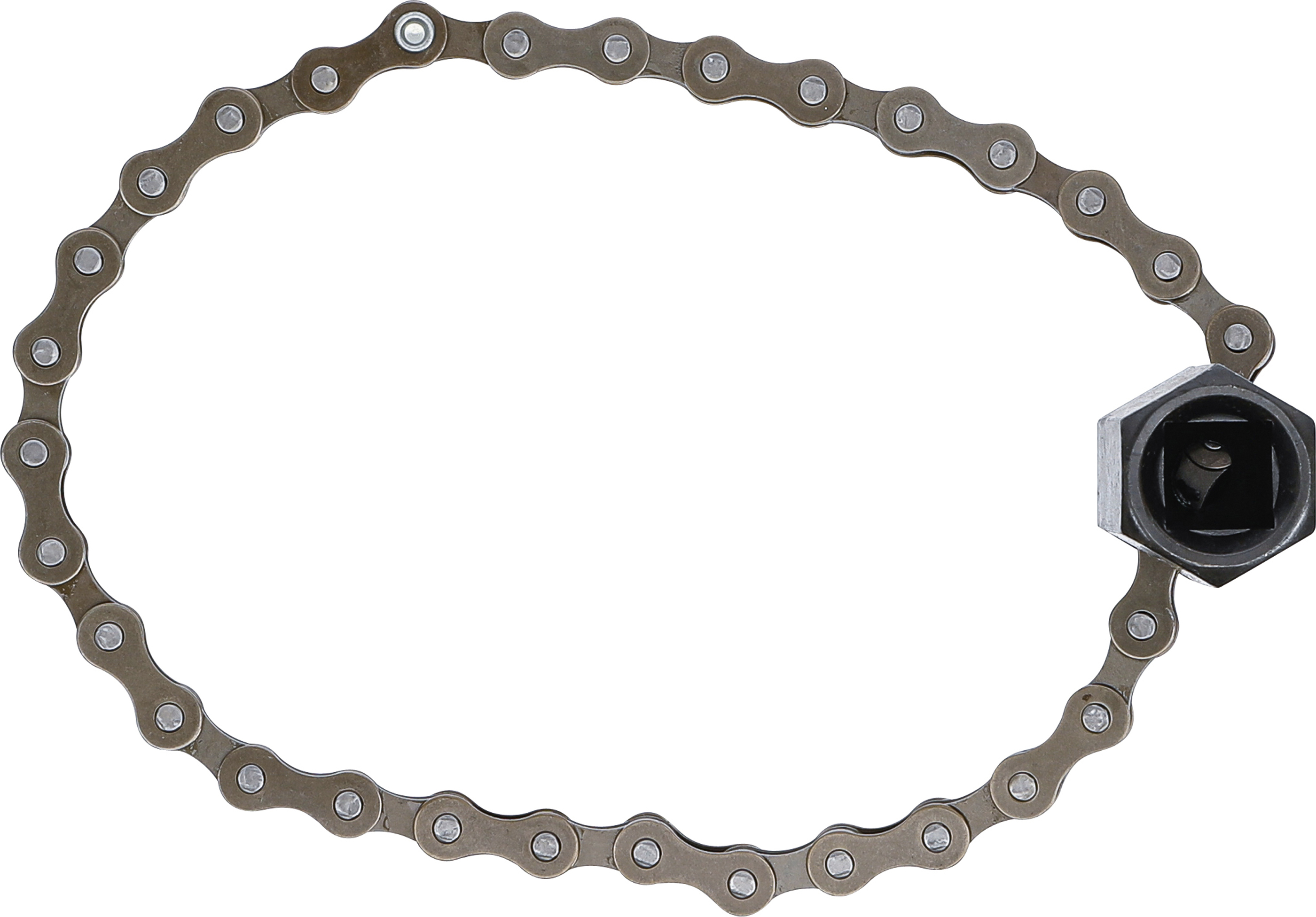 BGS Universal-Ölfilter-Kettenschlüssel | Antrieb Innenvierkant 12,5 mm (1/2") | Ø 100 mm