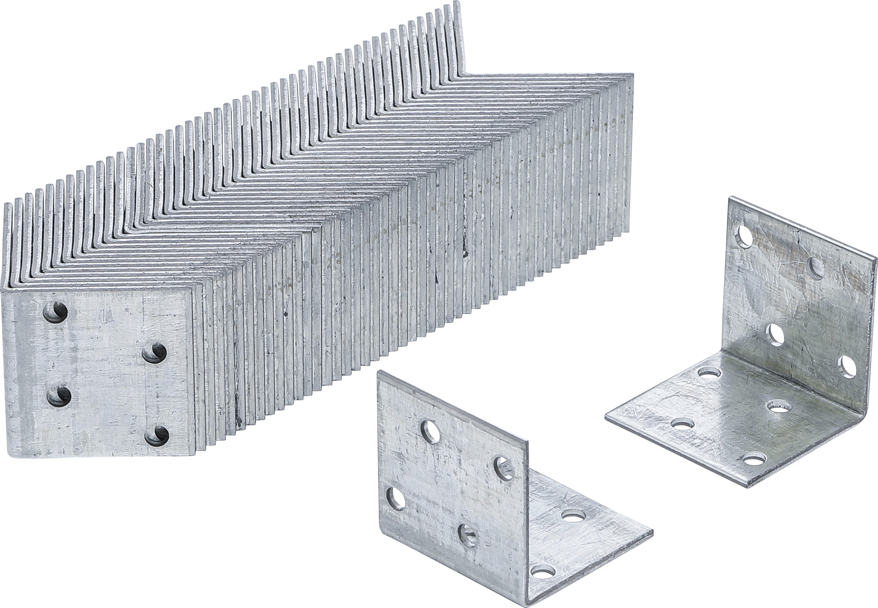 BGS Winkelverbinder | 40 x 40 x 40 x 2 mm | Spar-Pack | 50 Stück