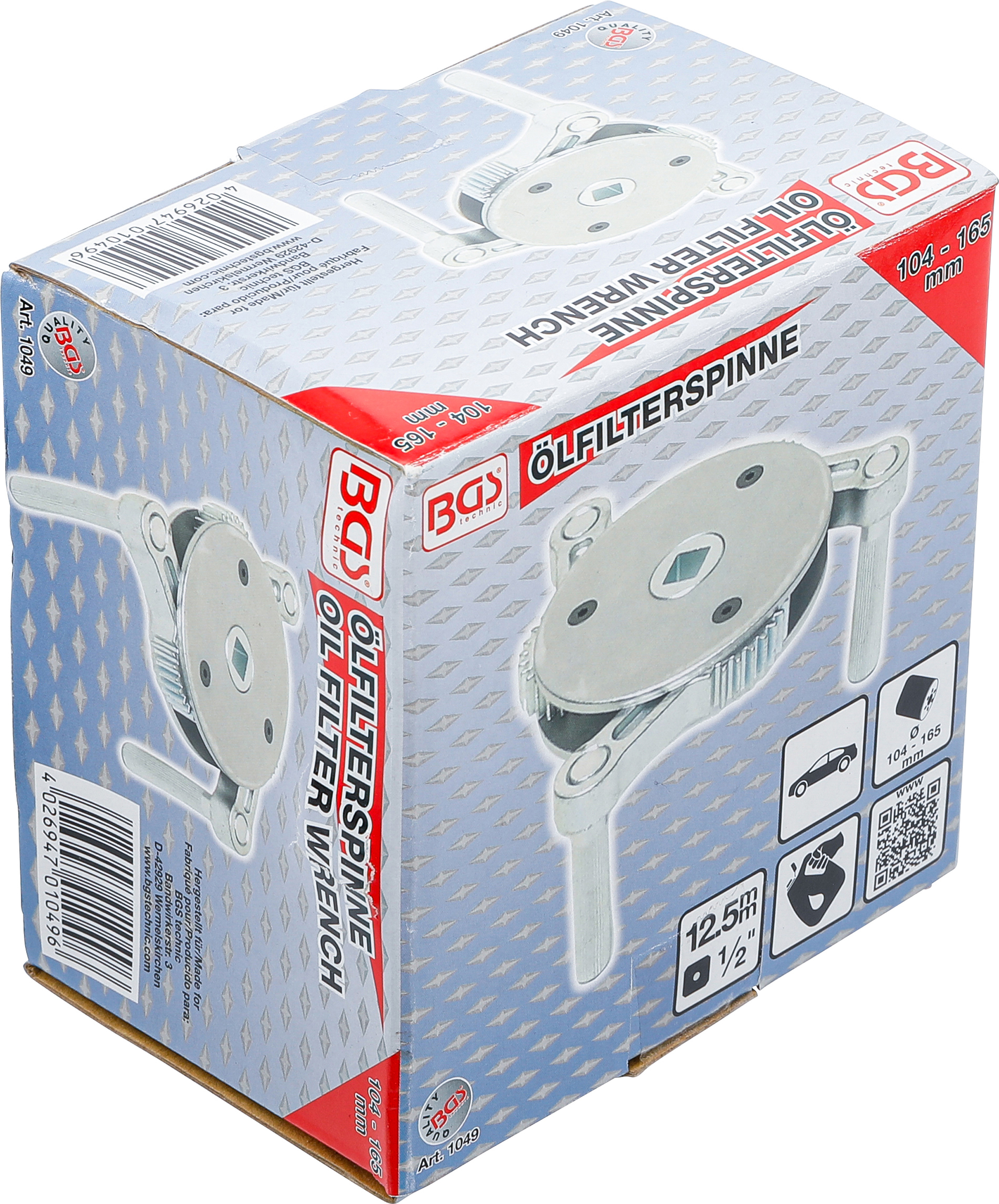 BGS Ölfilterspinne, 3-armig | für Ölfilter Ø 115 - 160 mm