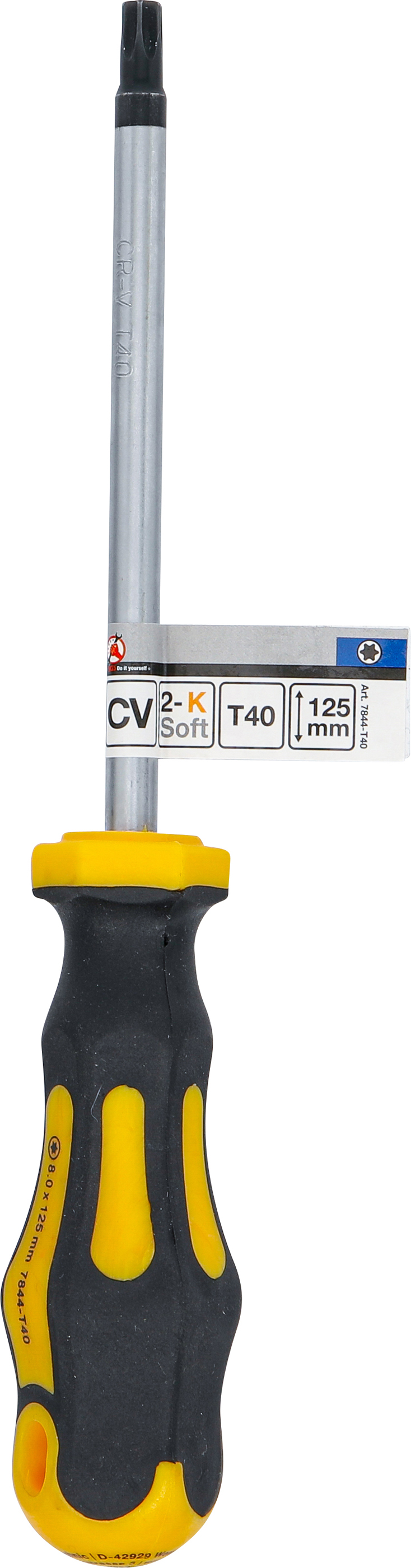 BGS Schraubendreher | T-Profil (für Torx) T40 | Klingenlänge 125 mm