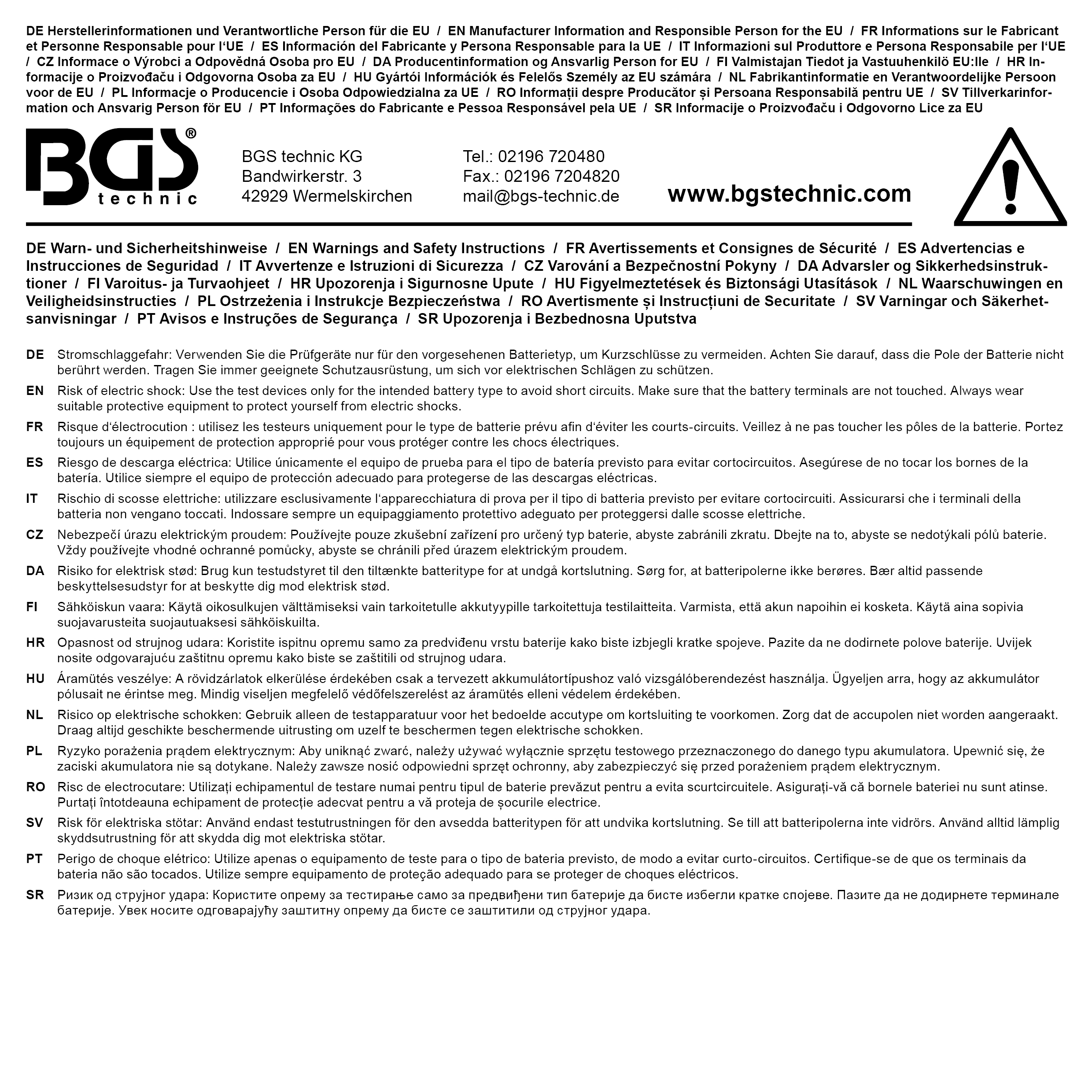BGS Digitaler Batterie-Tester | 1,5 V / 9 V