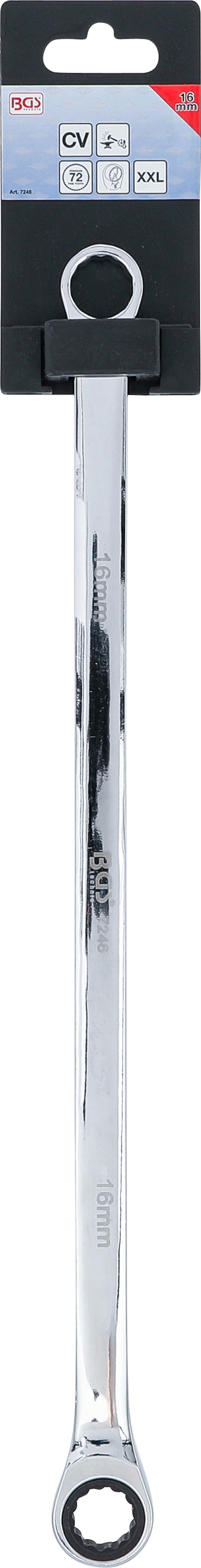 BGS Ratschenring- und Ringschlüssel | extra lang | SW 16 mm