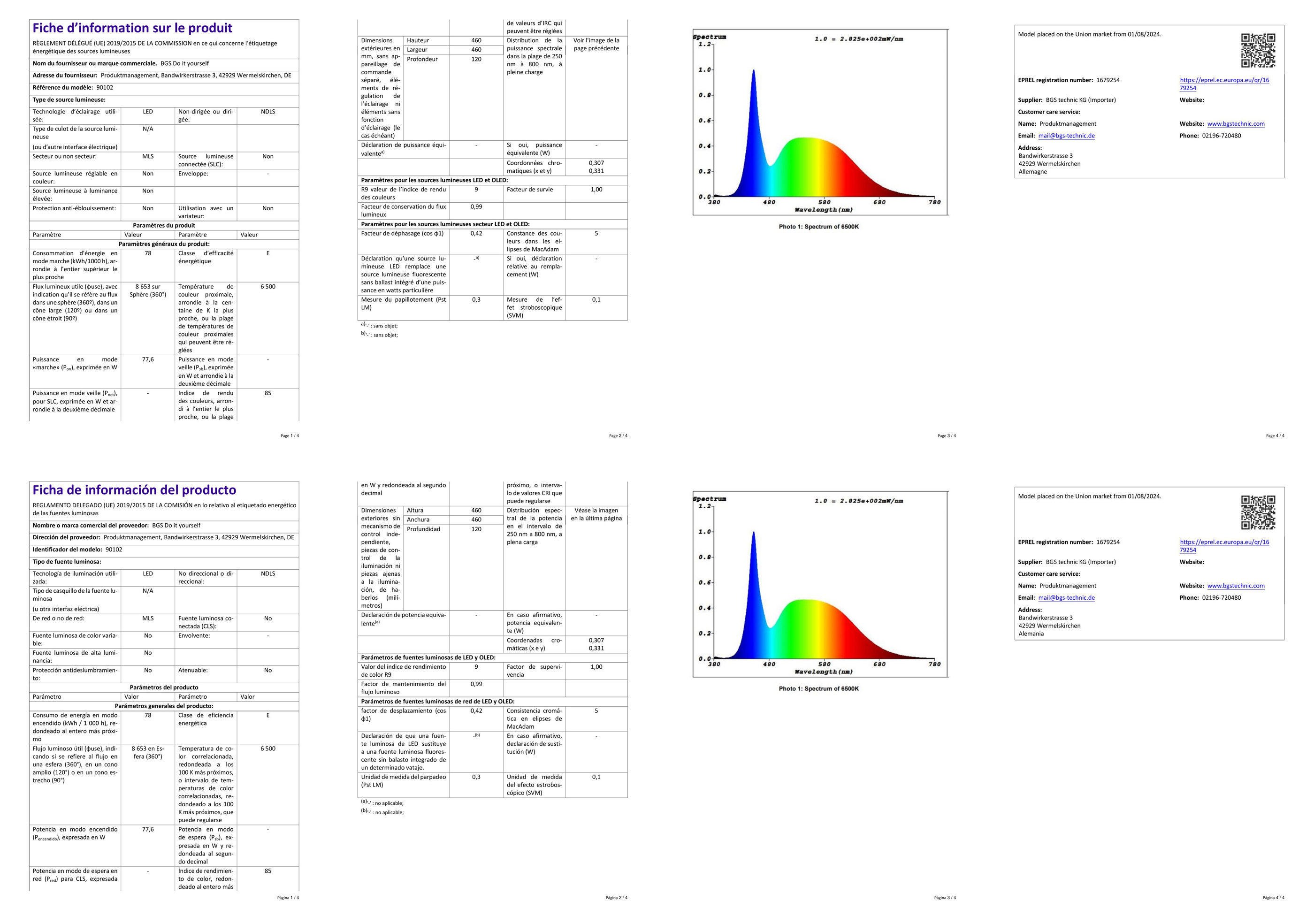 BGS LED-Garagenleuchte | 78 W