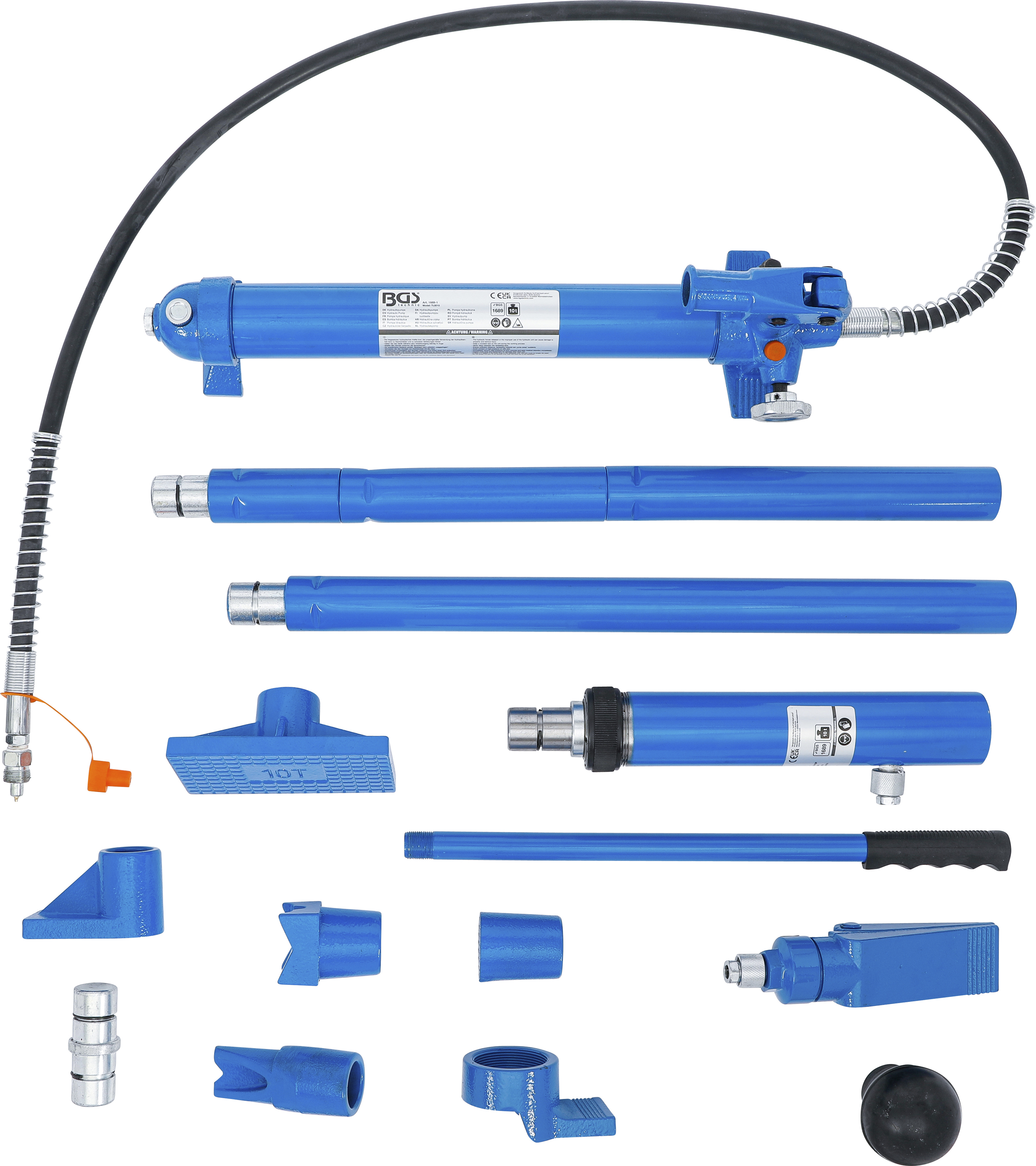 BGS Karosserie-Richt-Satz | hydraulisch | 10 t