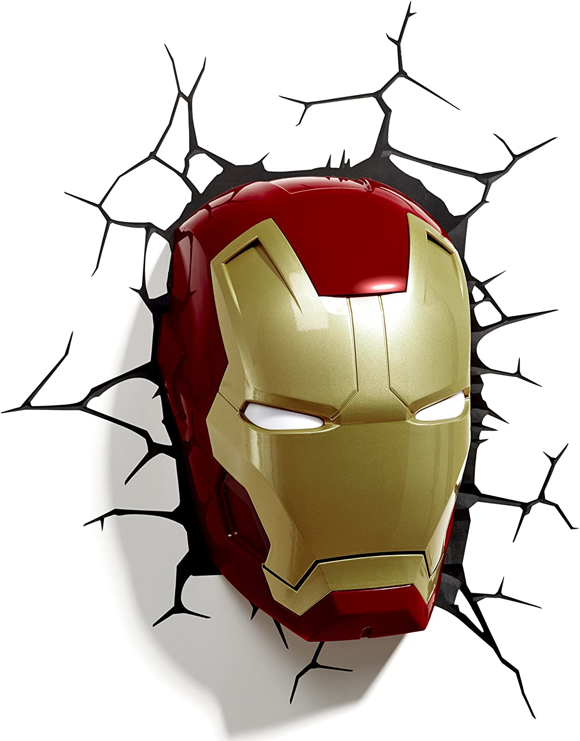 3D Marvel Light Iron Man Maske Licht Lampe Deko Wandleuchte Nachtlicht
