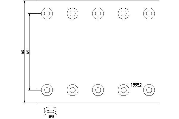 Bremsbelagsatz, Trommelbremse