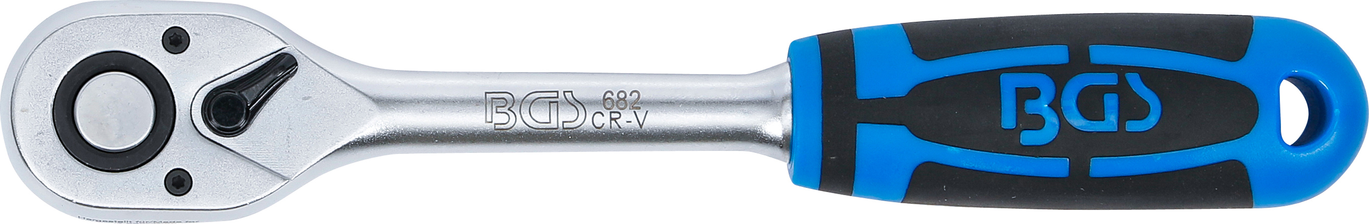 BGS Umschaltknarre | gerade Ausführung | feinverzahnt | Abtrieb Außenvierkant 12,5 mm (1/2")