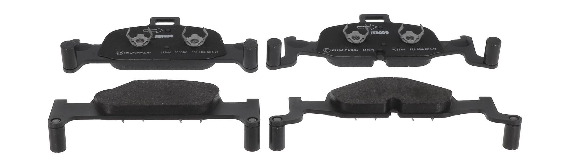 Bremsbelagsatz, Scheibenbremse