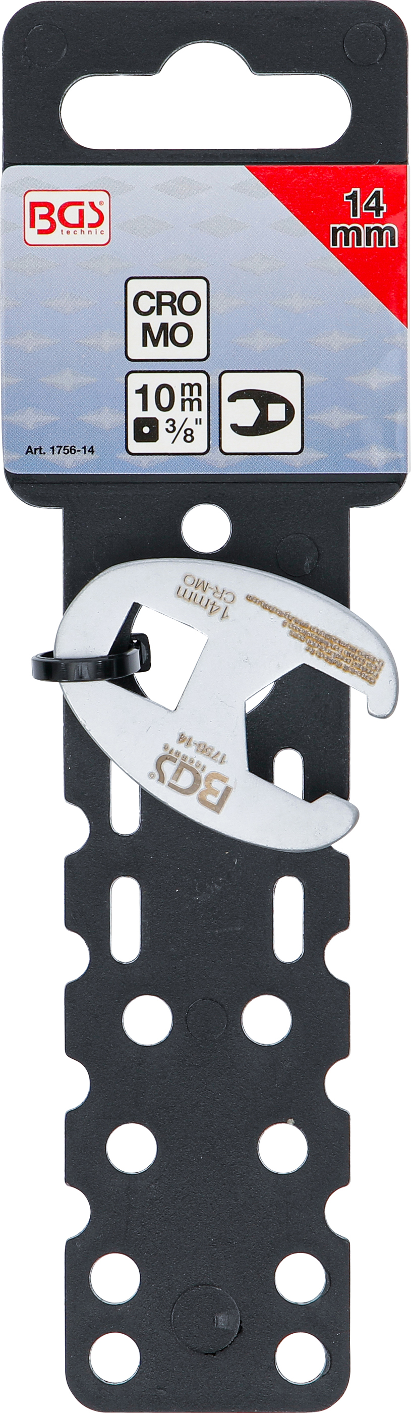 BGS Hahnenfußschlüssel | Antrieb Innenvierkant 10 mm (3/8") | SW 14 mm