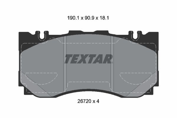 Bremsbelagsatz, Scheibenbremse