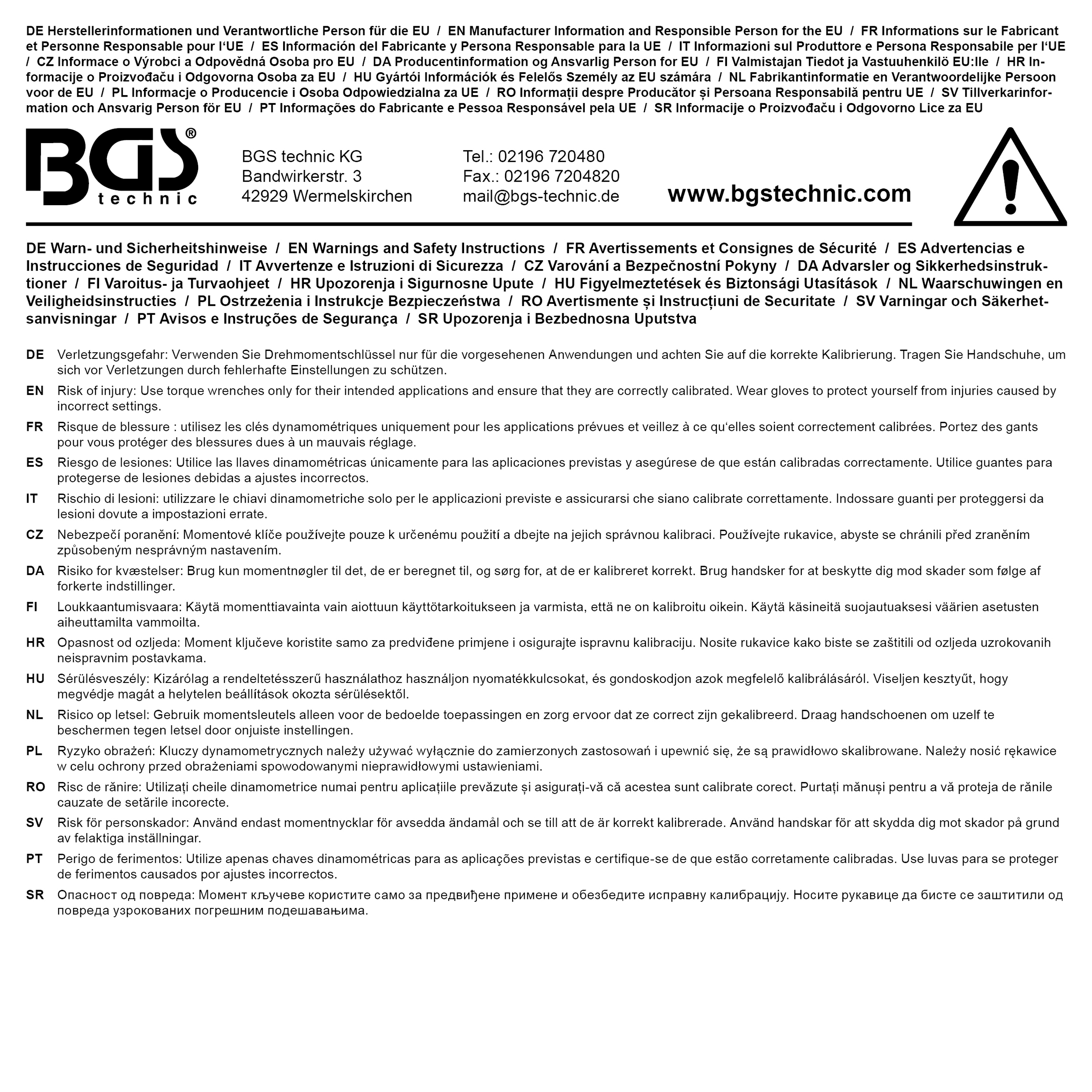 BGS Leerkoffer für Art. 98