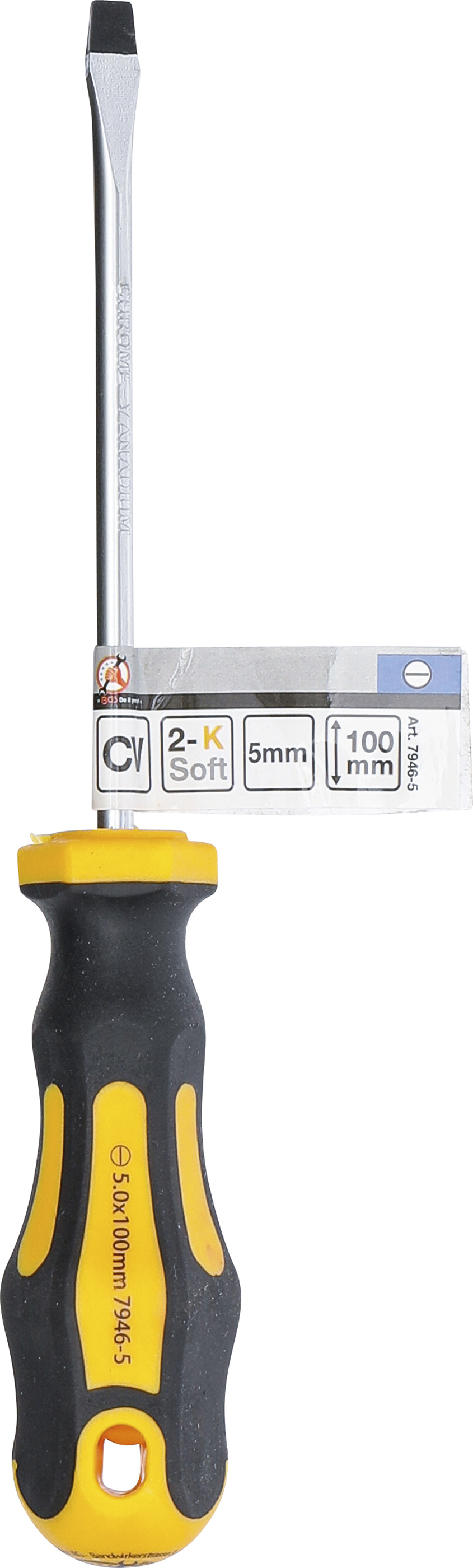 BGS Schraubendreher | Schlitz 5 mm | Klingenlänge 100 mm