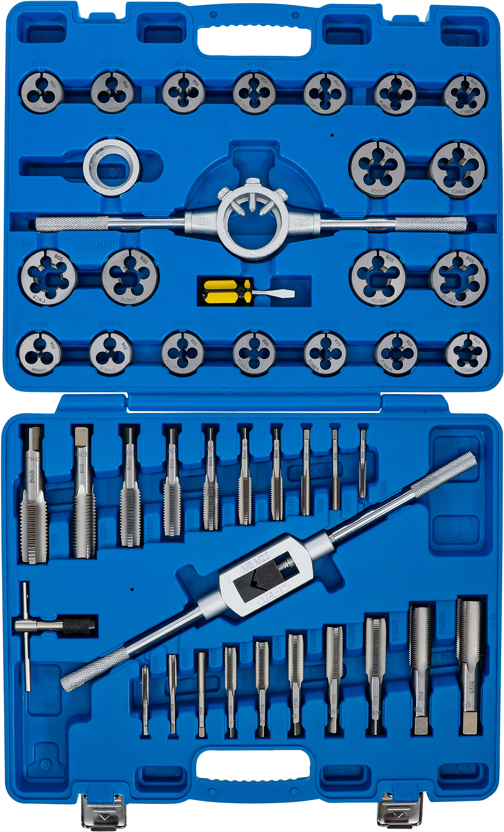 BGS Gewindeschneid-Satz | Zoll | 1/4" - 1" | 45-tlg.