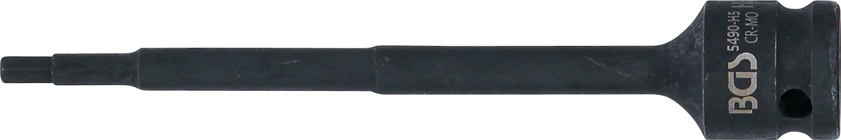 BGS Kraft-Bit-Einsatz | Länge 150 mm | Antrieb Innenvierkant 12,5 mm (1/2") | Innensechskant 5 mm