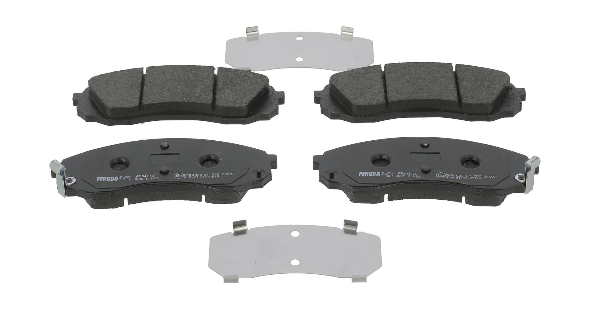 Bremsbelagsatz, Scheibenbremse