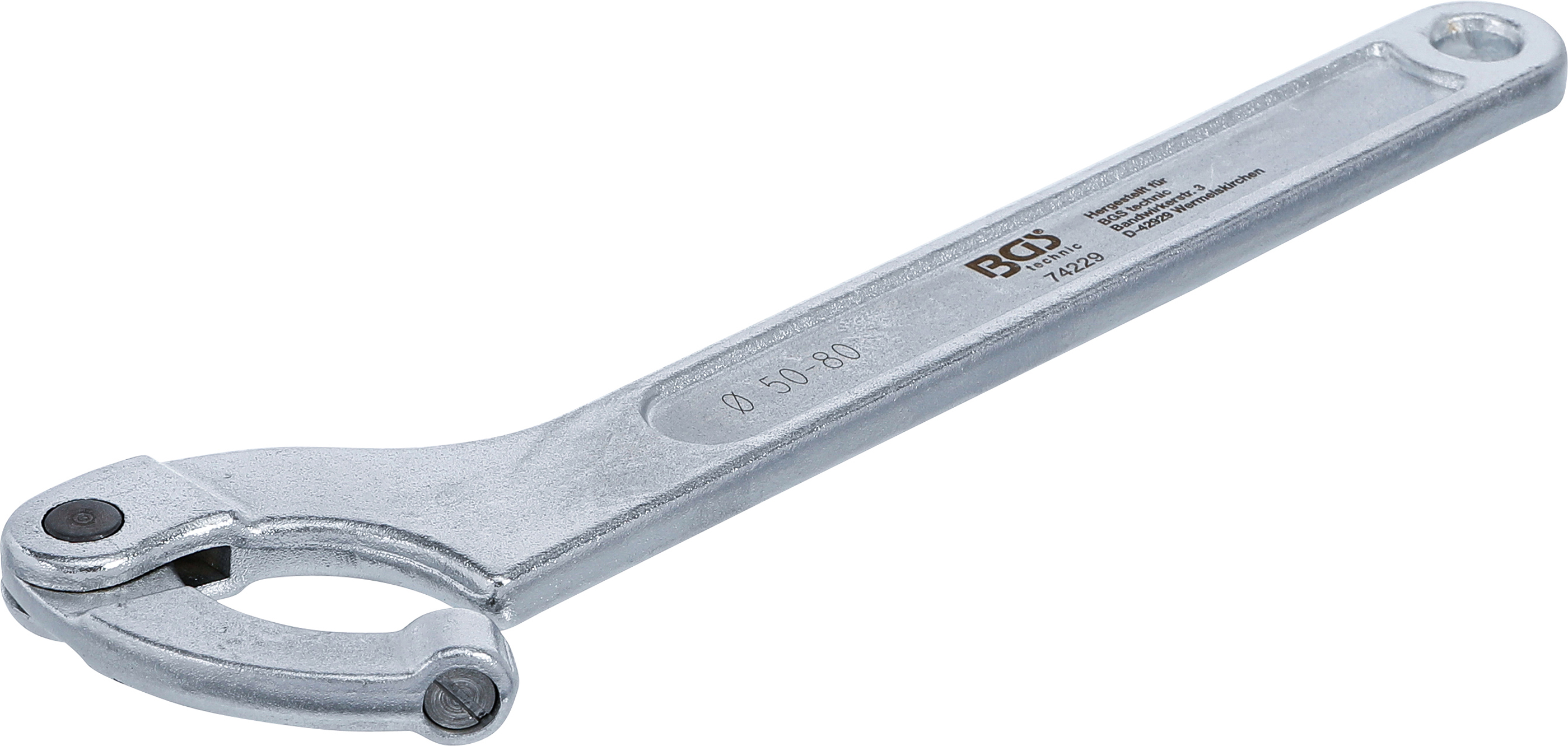 BGS Gelenk-Hakenschlüssel mit Zapfen | 50 - 80 mm
