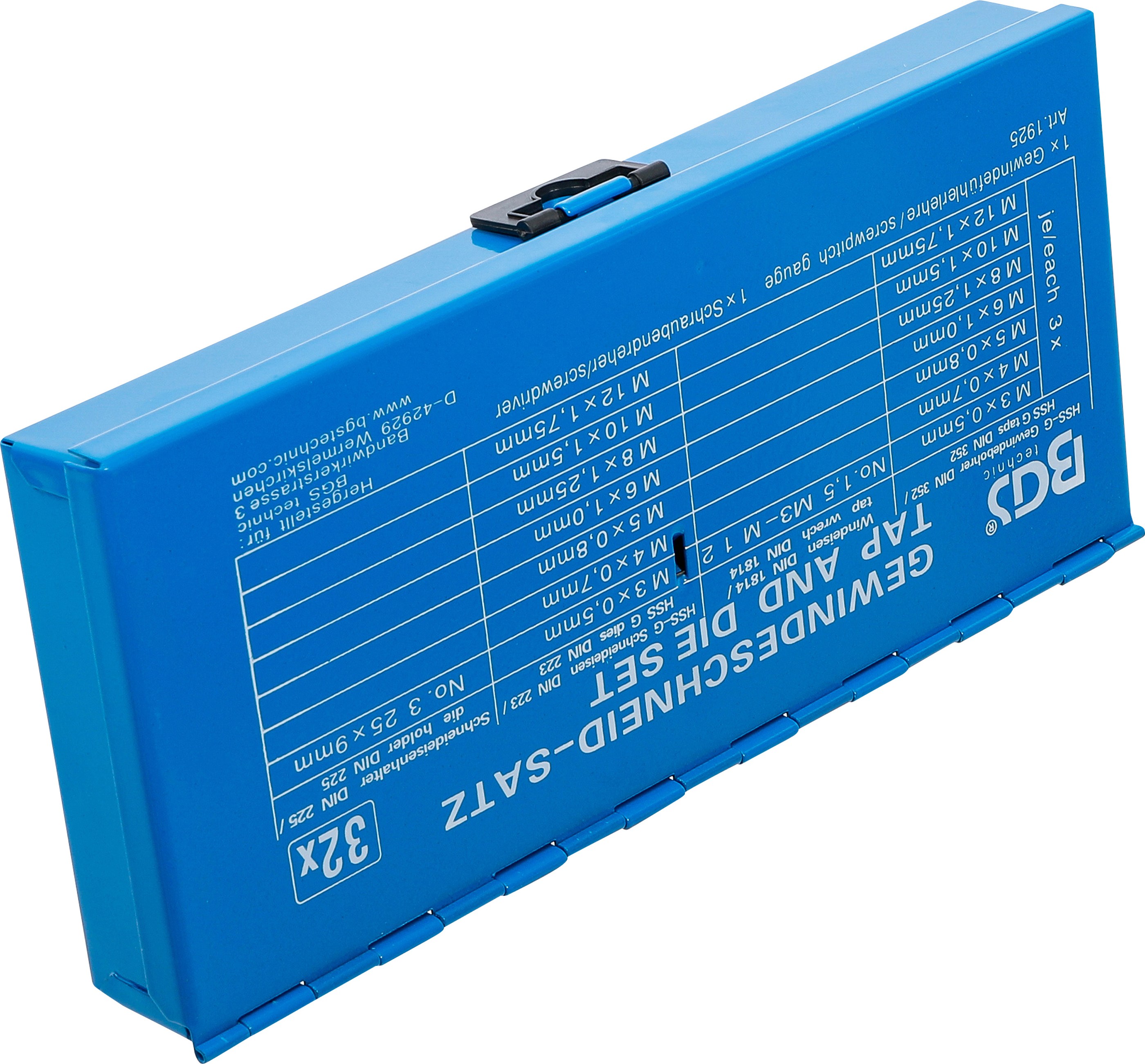 BGS Gewindeschneid-Satz | M3 - M12 | 32-tlg.