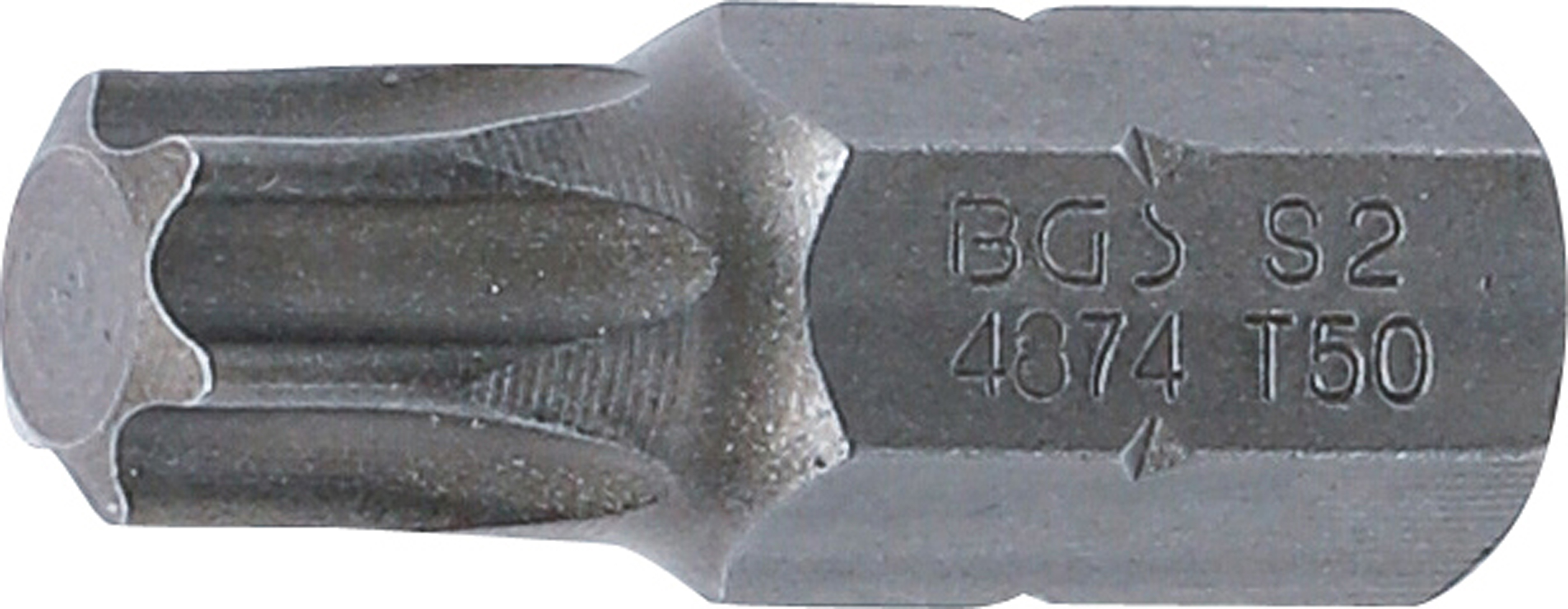 BGS Bit | Länge 30 mm | Antrieb Außensechskant 10 mm (3/8") | T-Profil (für Torx) T50
