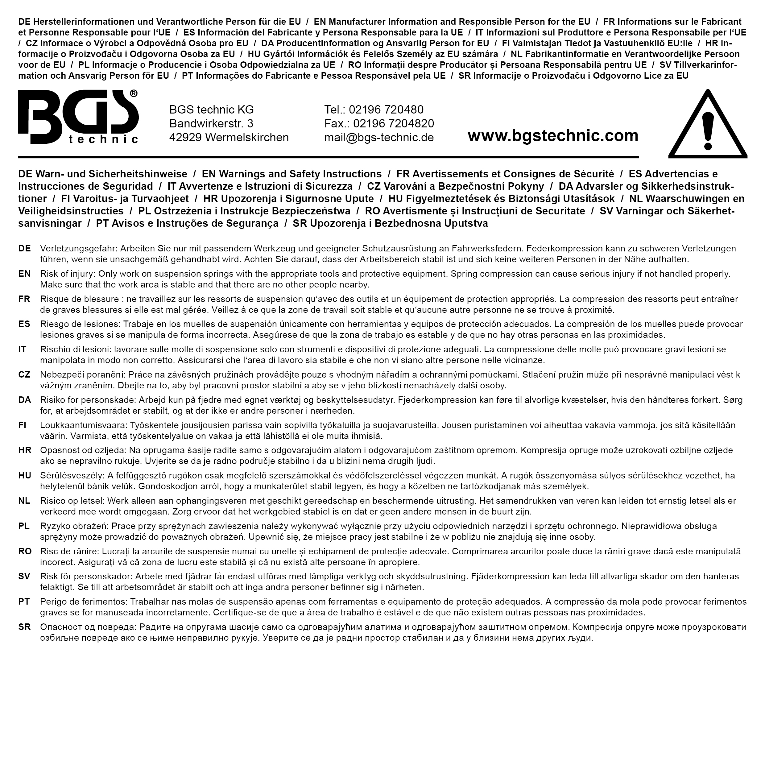 BGS Federbein-Einsatz | für VW, Audi | Antrieb Außensechskant 22 mm