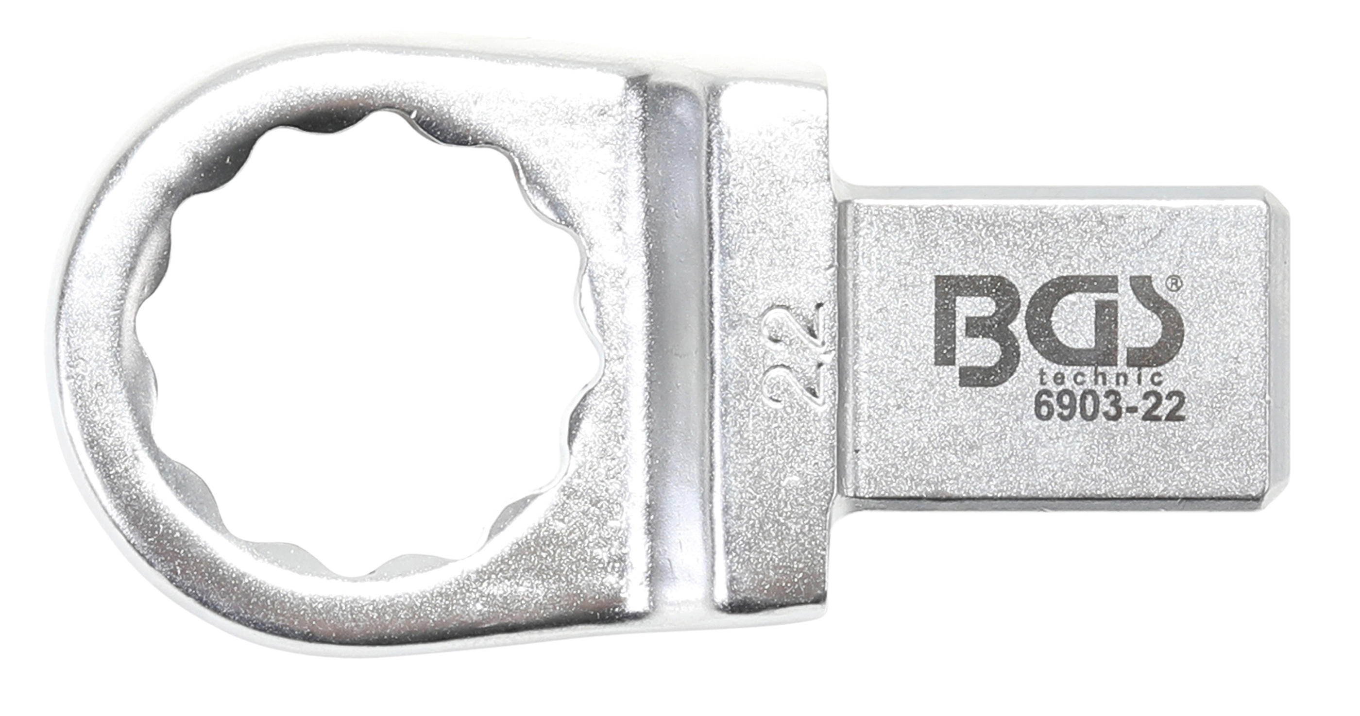 BGS Einsteck-Ringschlüssel | 22 mm | Aufnahme 14 x 18 mm