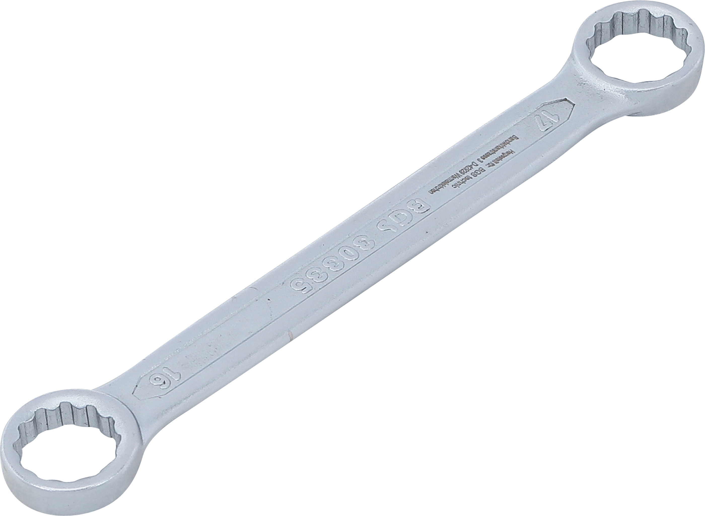BGS Doppel-Ringschlüssel | extra flach | SW 16 x 17 mm