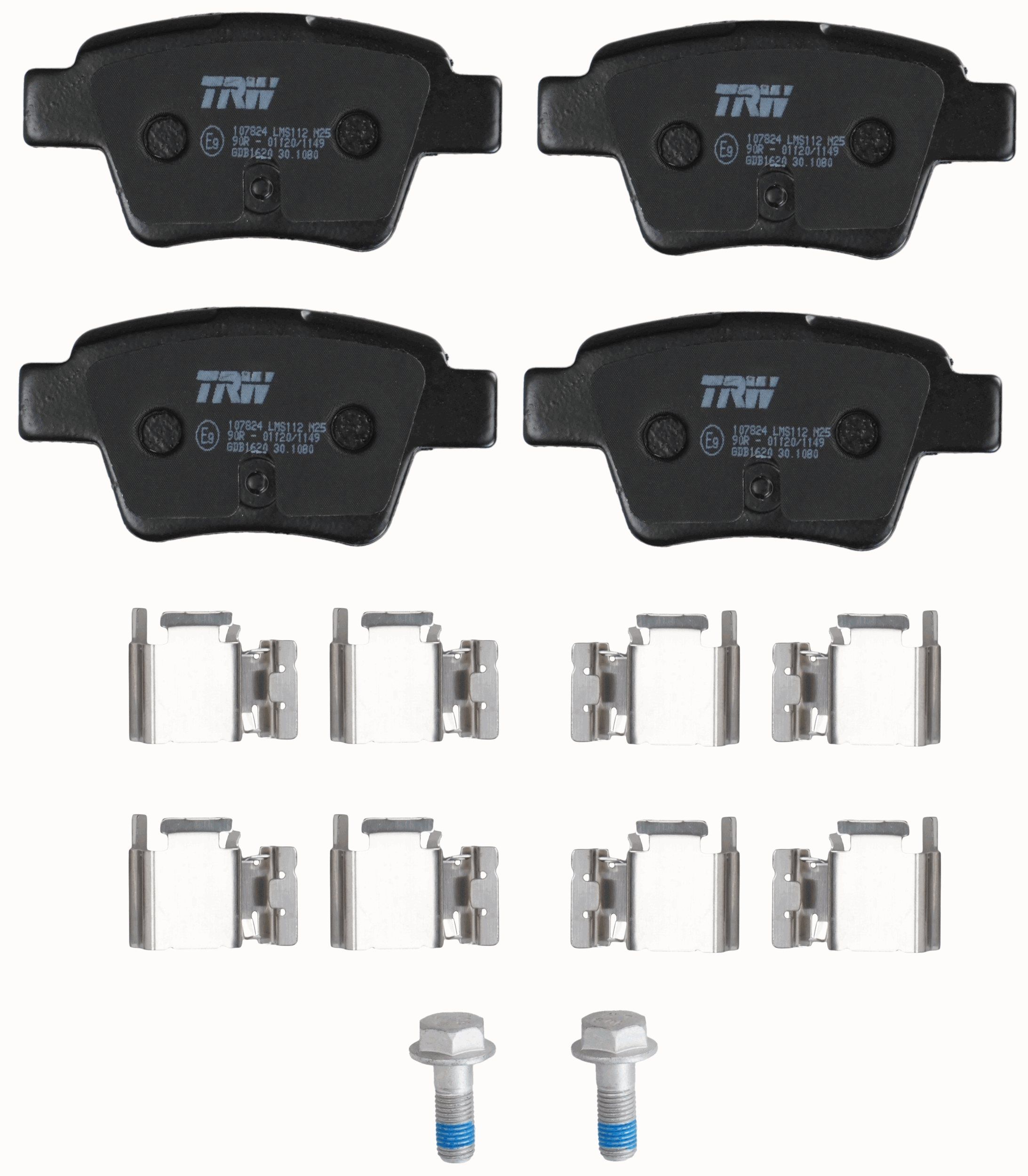 Bremsbelagsatz, Scheibenbremse