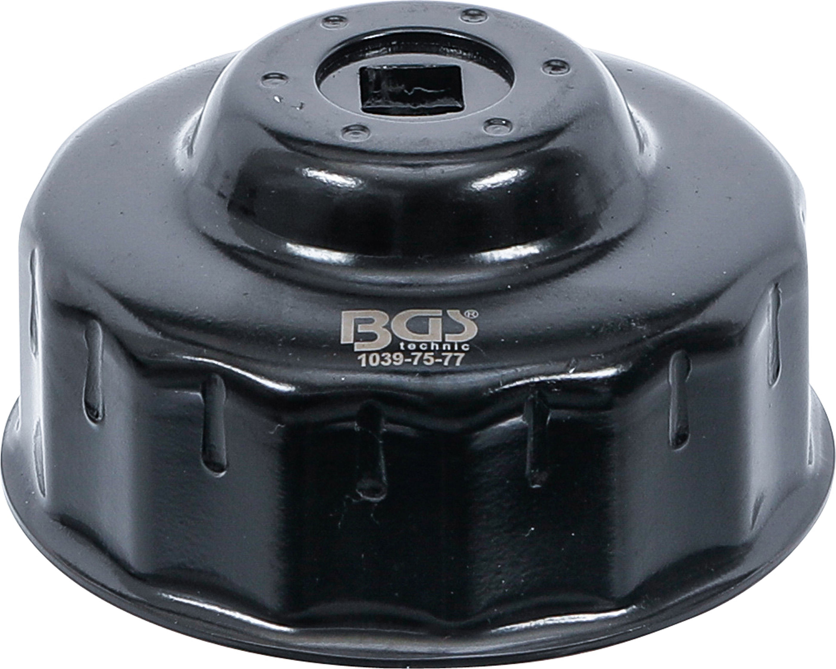 BGS Ölfilterschlüssel | 15-kant | Ø 75 - 77 mm | für Audi, Ford, Isuzu, Mercedes-Benz, Opel, VW
