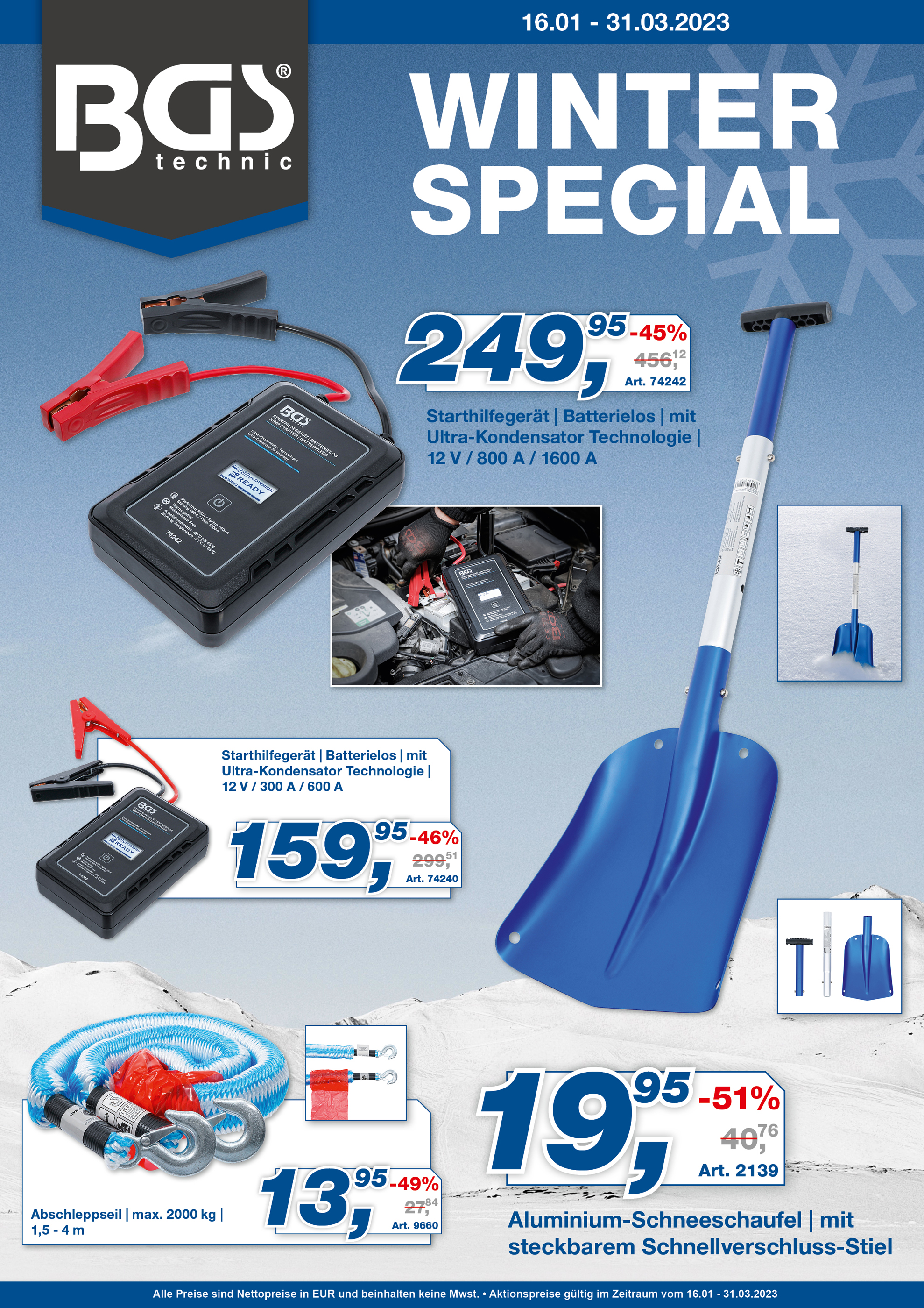 BGS Winter-Special 2023 (gültig 16.01.2023 - 31.03.2023)