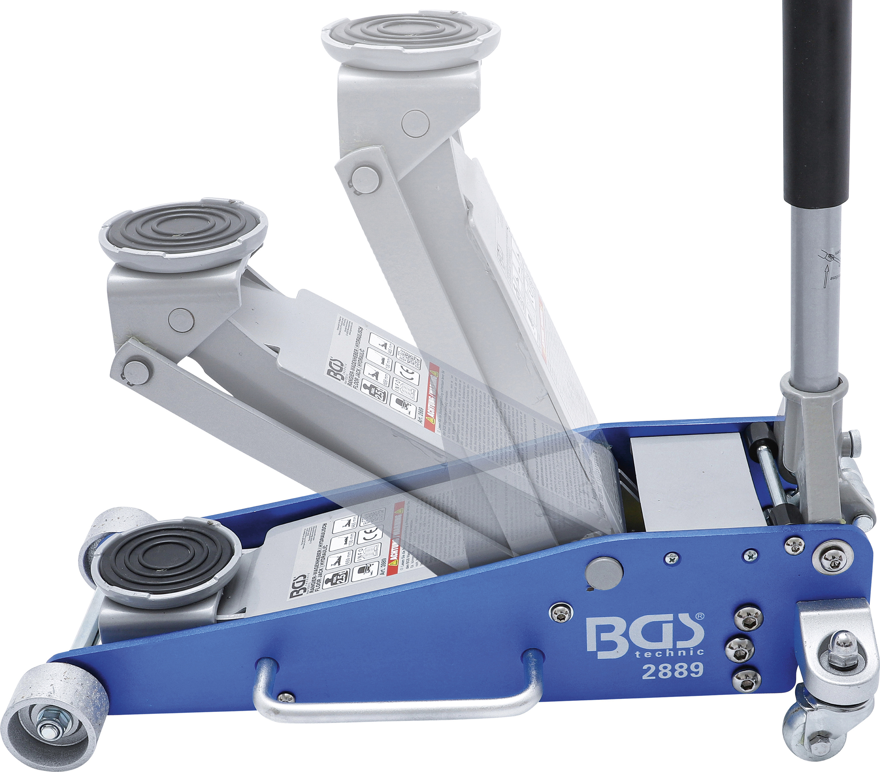 BGS Rangier-Wagenheber | hydraulisch | Aluminium-Stahl-Konstruktion | 2,5 t